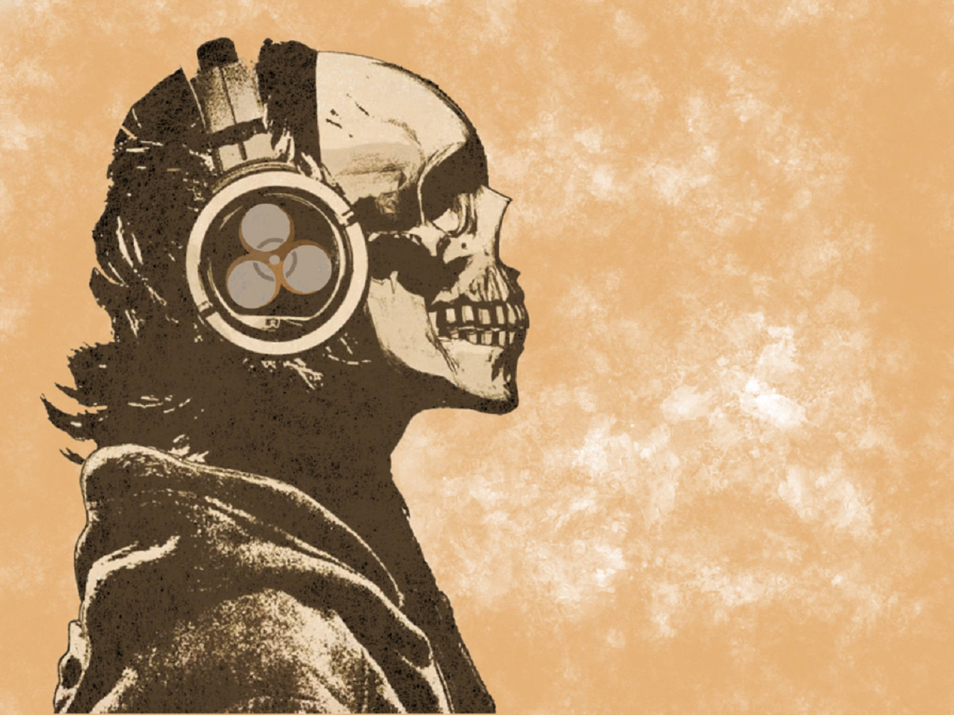 Skull With Headphone Wallpapers