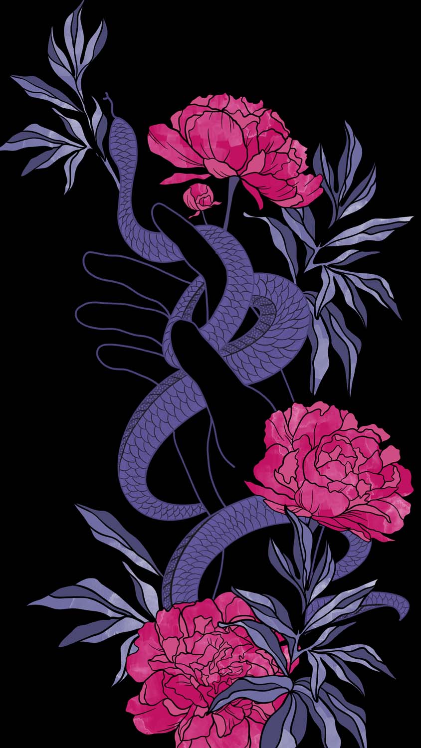 Snake And Rose Wallpapers