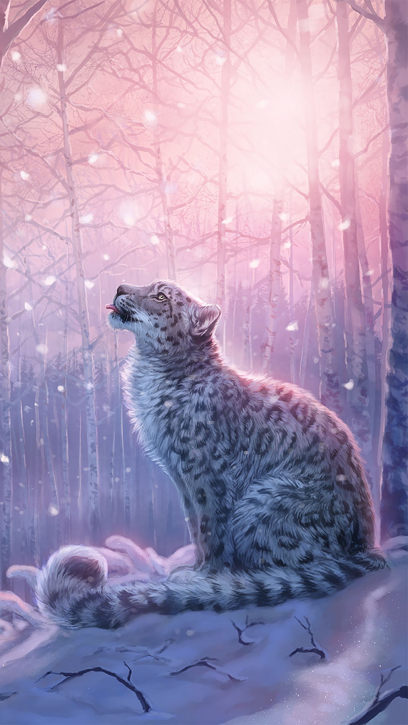 Snow Leopard Iphone Wallpapers