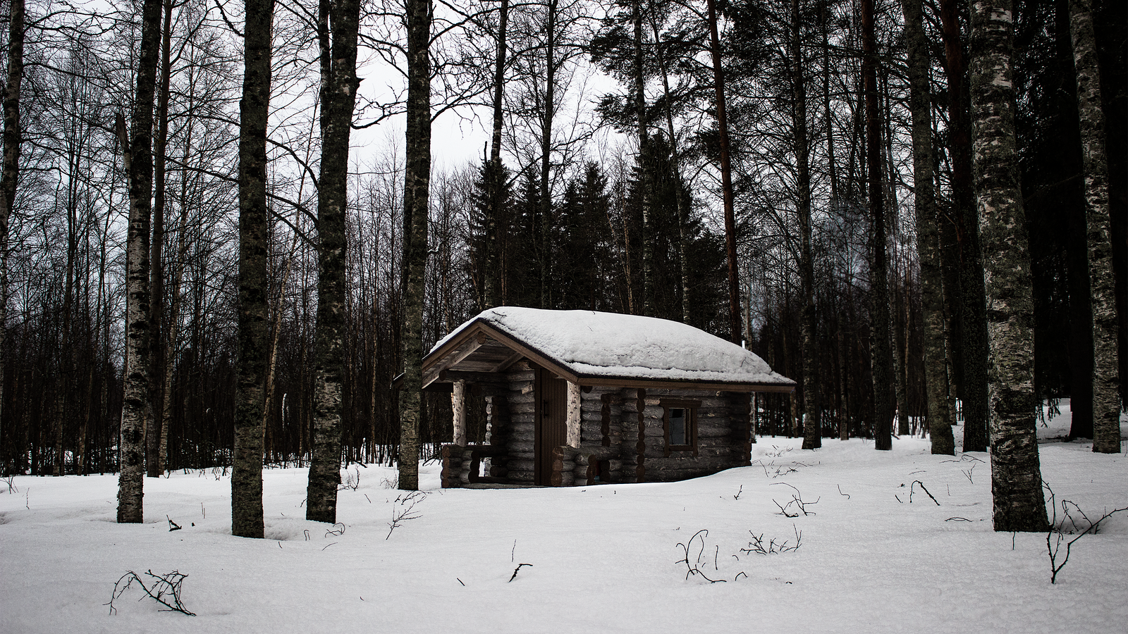 Snowy Cottages Wallpapers