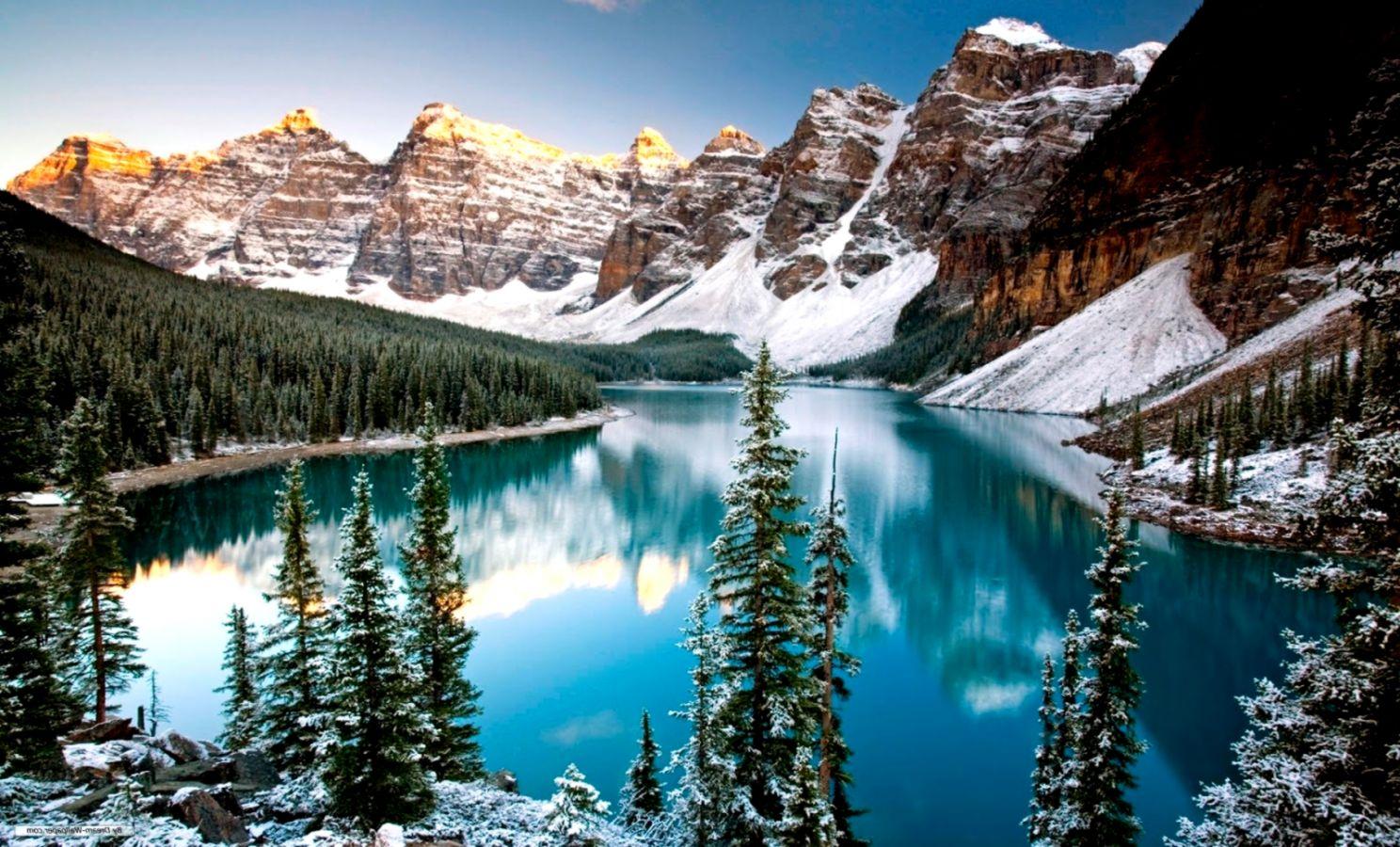 Snowy Mountains Lakes Wallpapers
