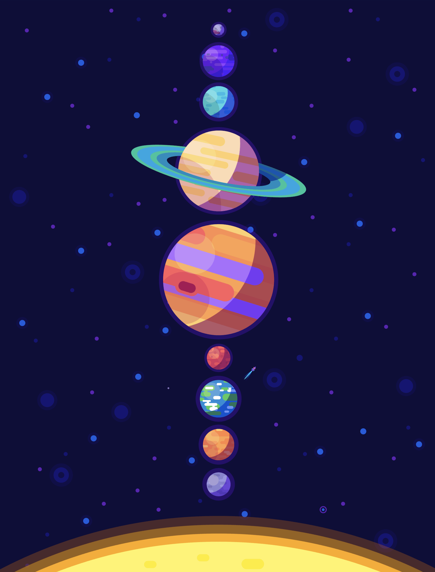 Solar System Phone Wallpapers