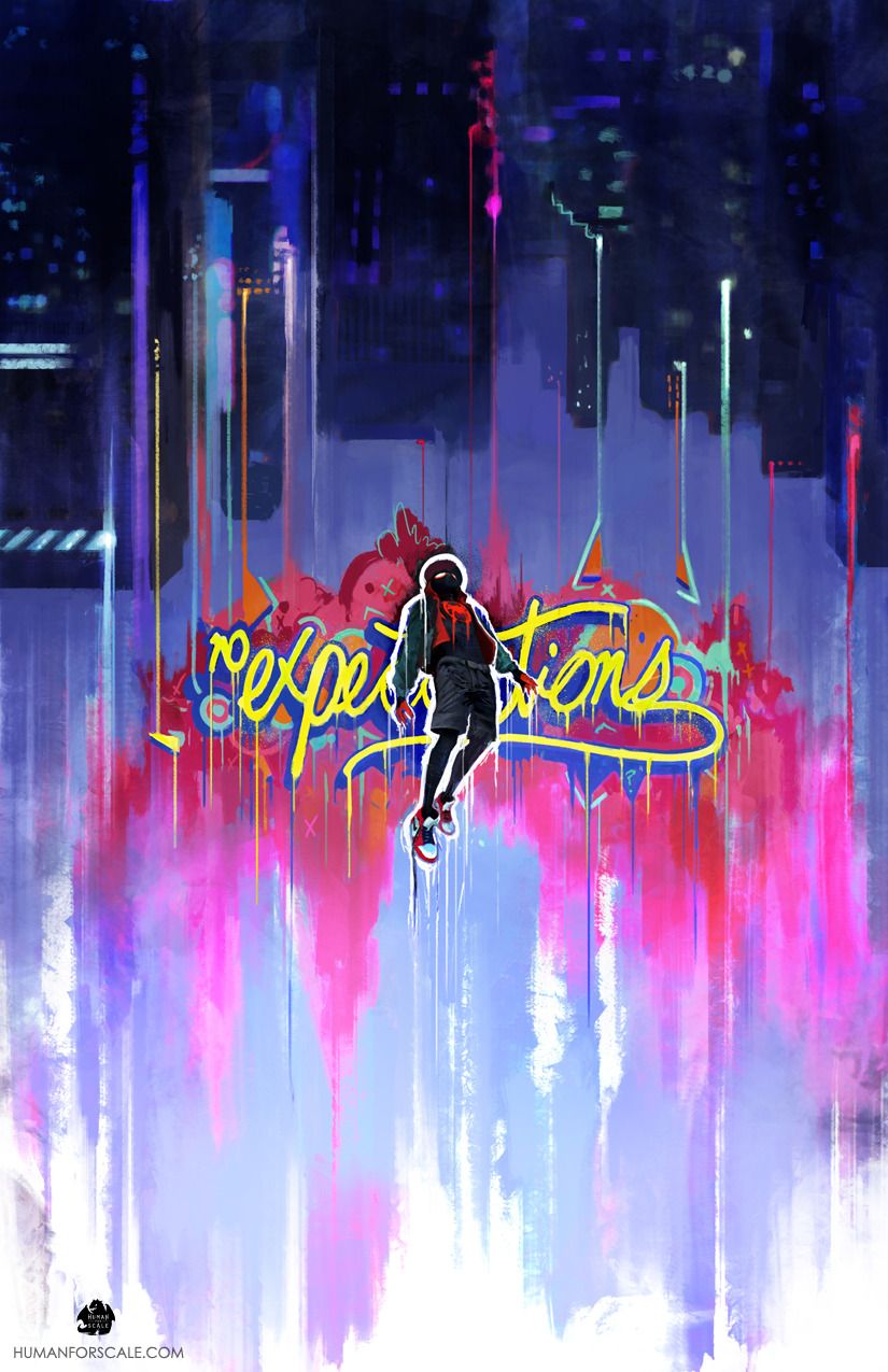 Spider Man Into The Spider Verse Graffiti Wallpapers