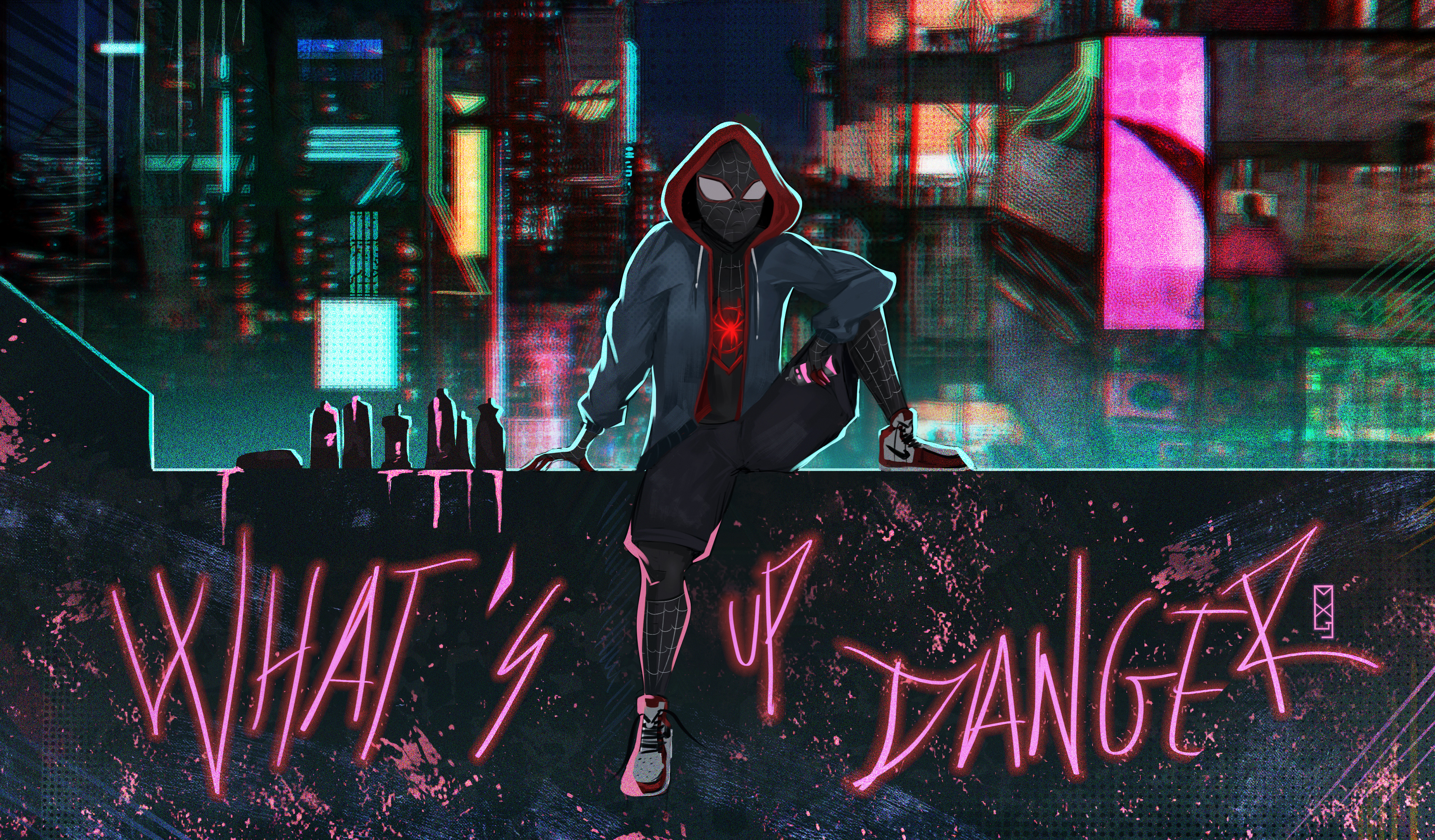 Spider Man Into The Spider Verse Graffiti Wallpapers