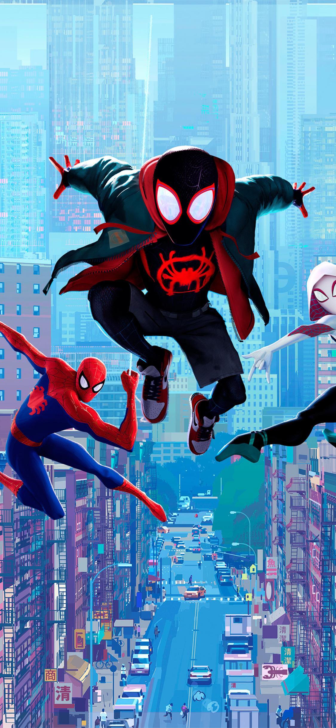 Spider Man Into The Spider Verse Iphone Wallpapers