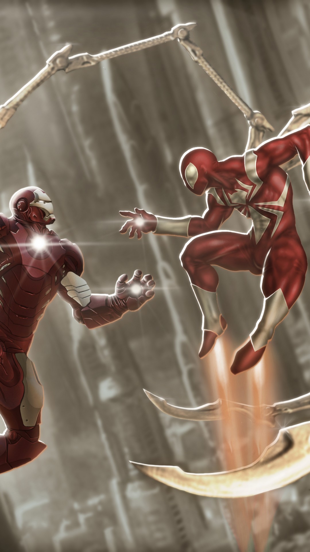 Spiderman And Ironman Fanart Wallpapers