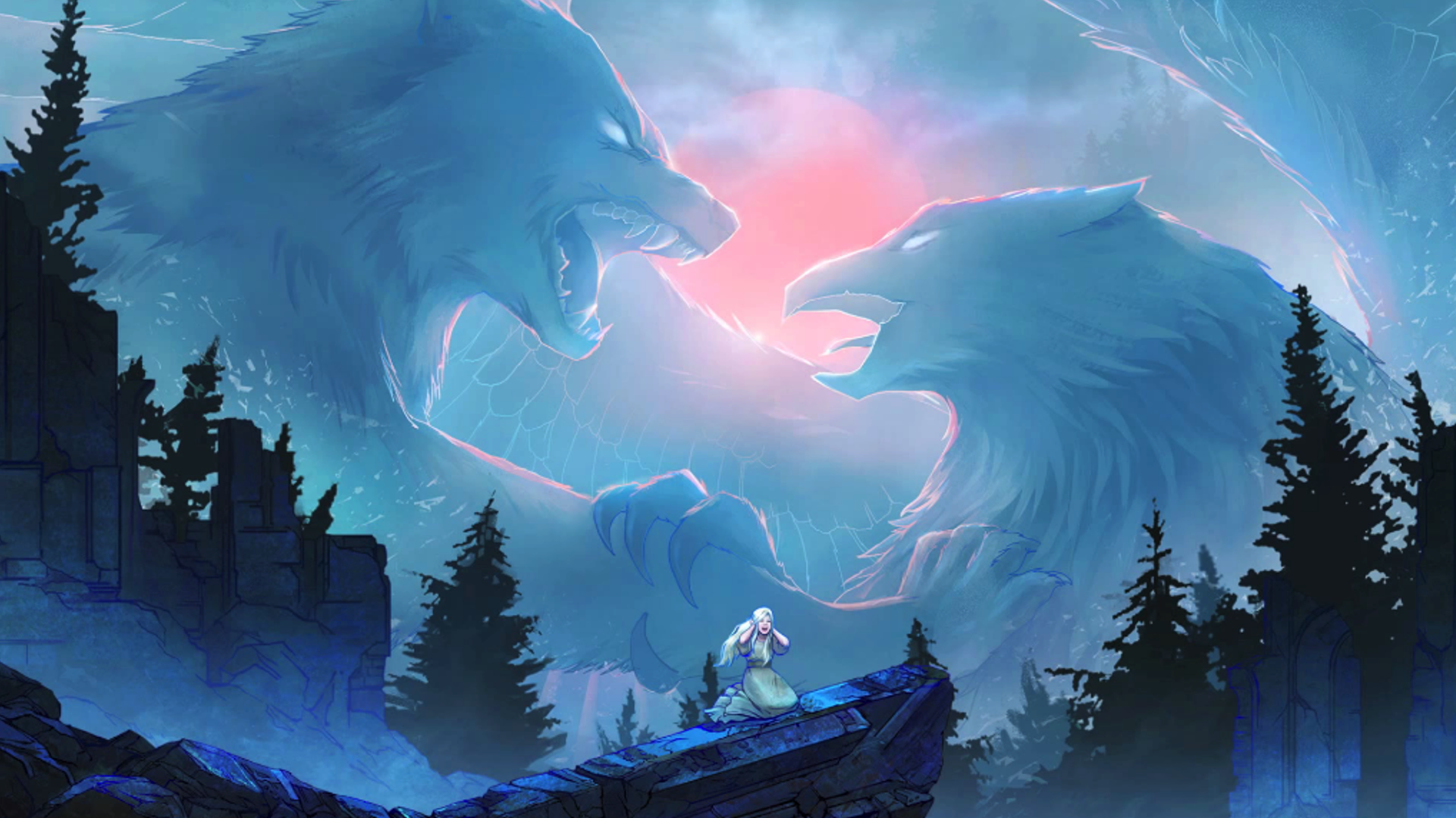 Spirit Ice Wolf Wallpapers