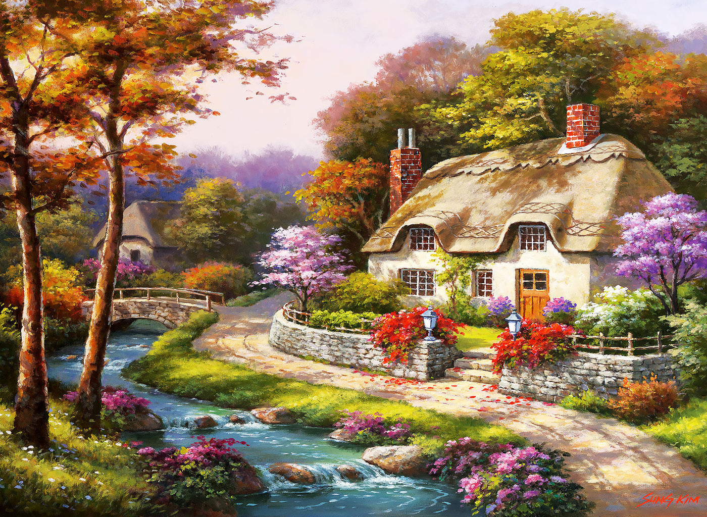 Spring Cottage Wallpapers