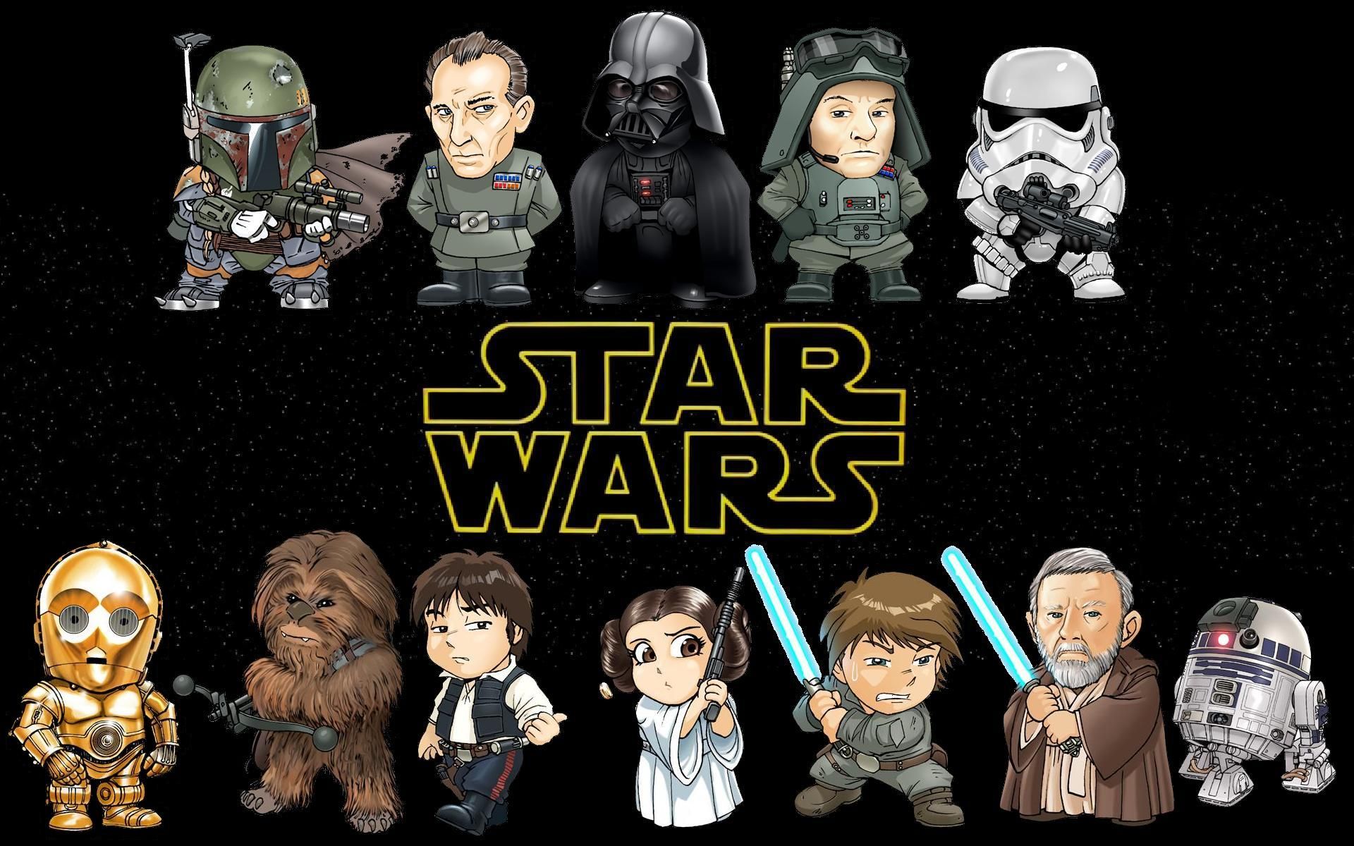 Star Wars Characters Cartoon Images Wallpapers