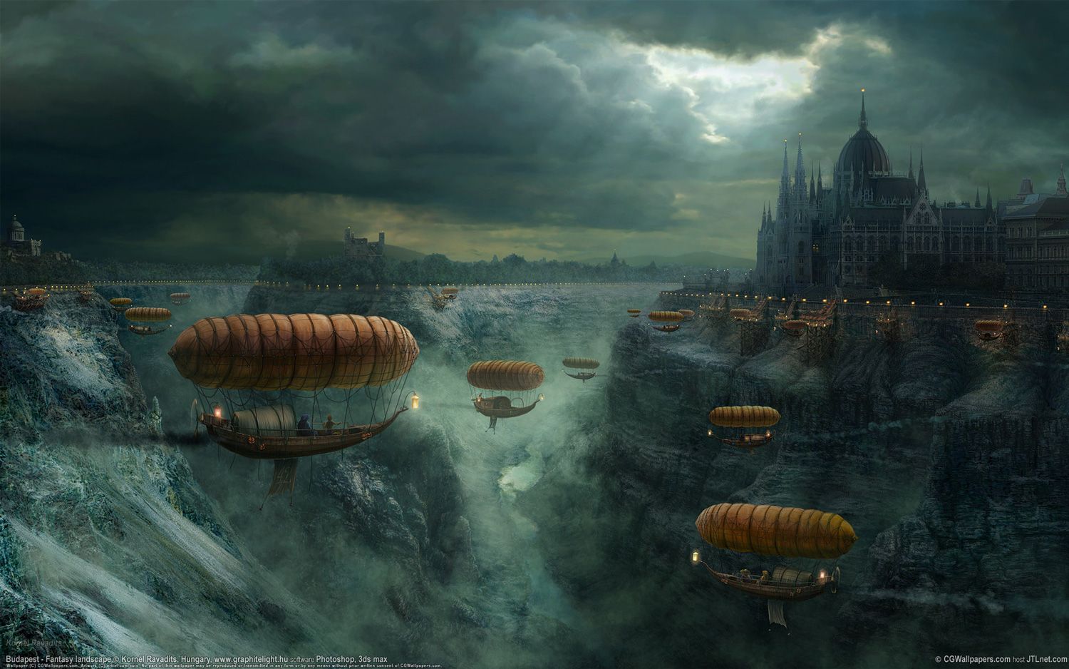 Steampunk Landscape Wallpapers