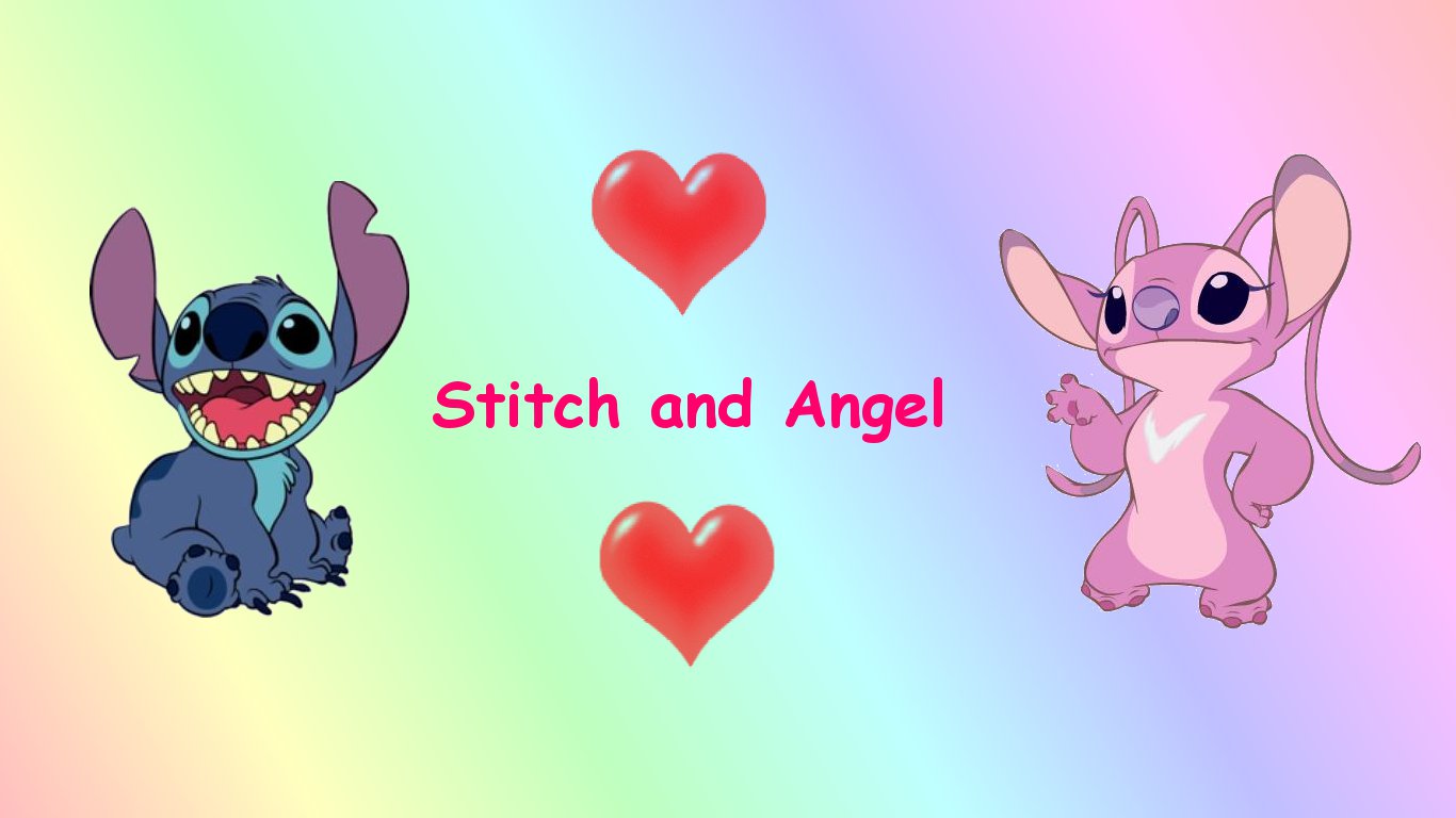 Stitch And Angel Wallpapers