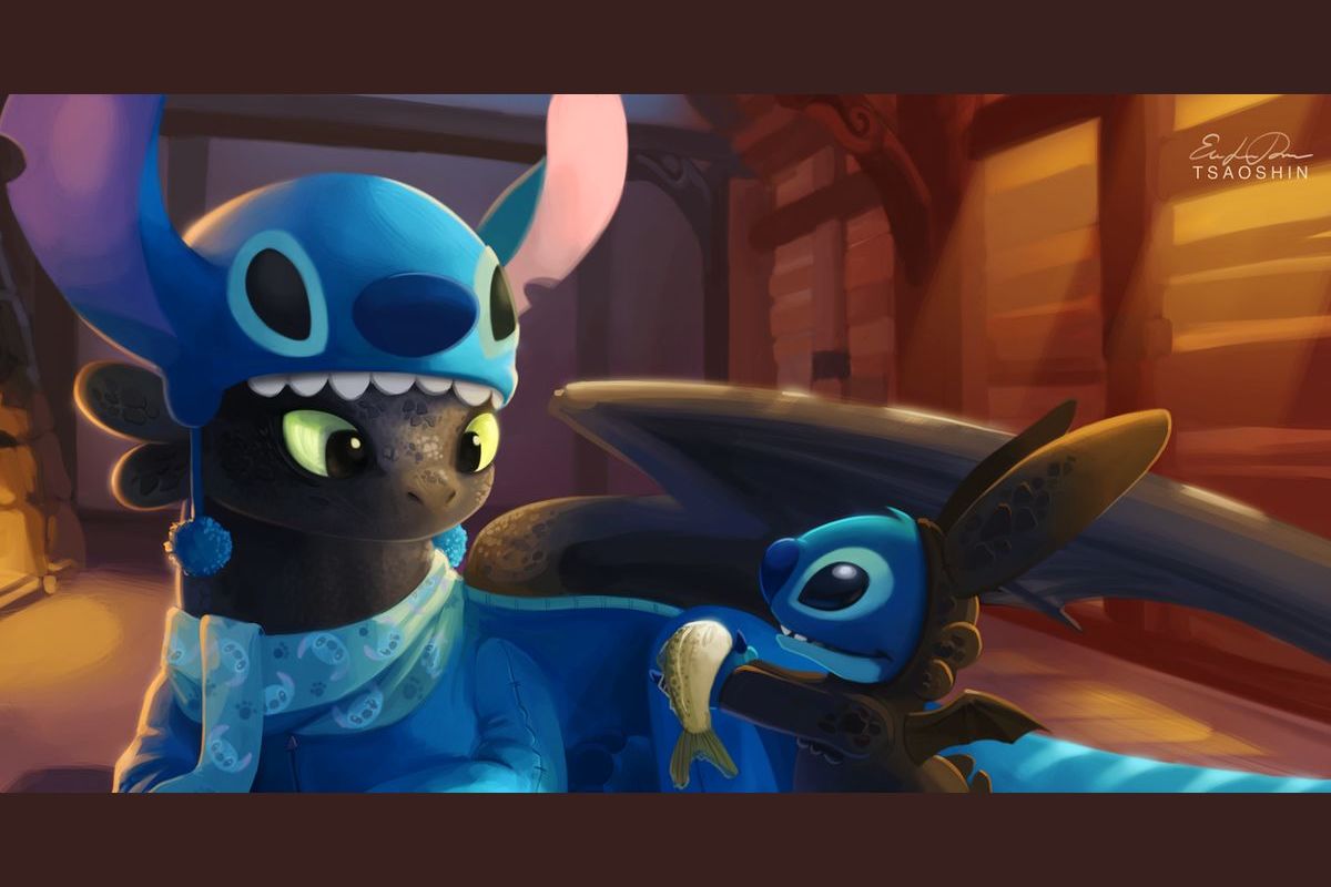 Stitch And Toothless Wallpapers