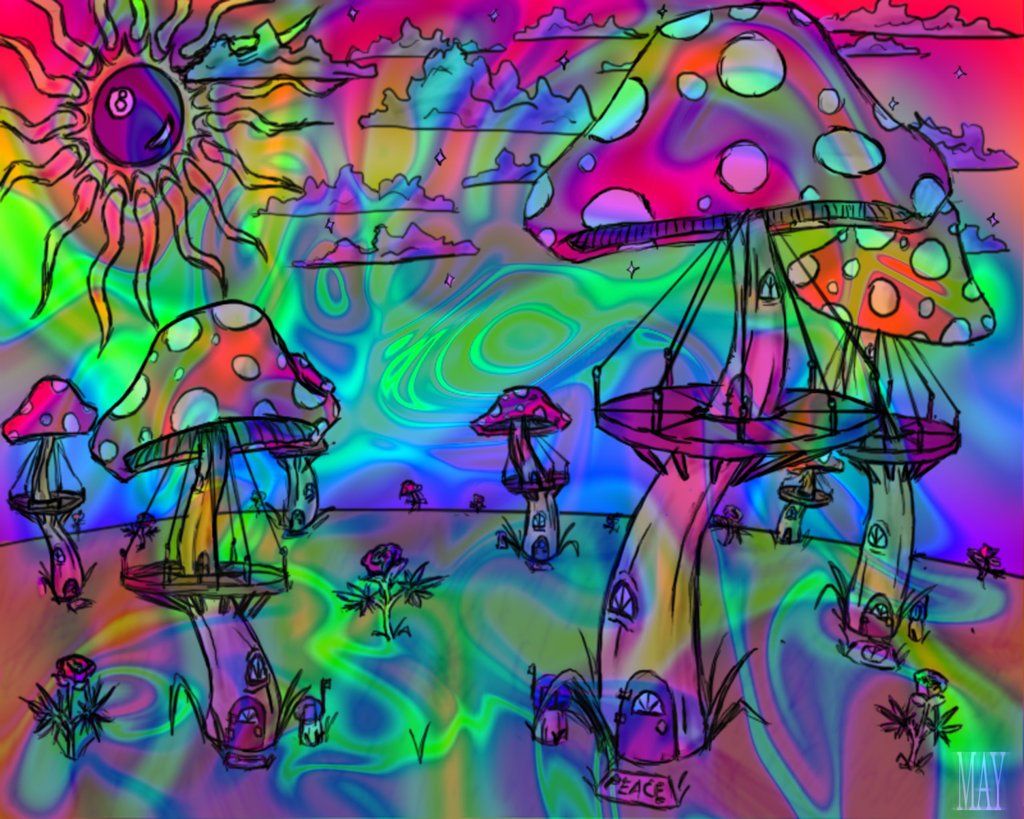 Stoner Trippy Mushroom Wallpapers