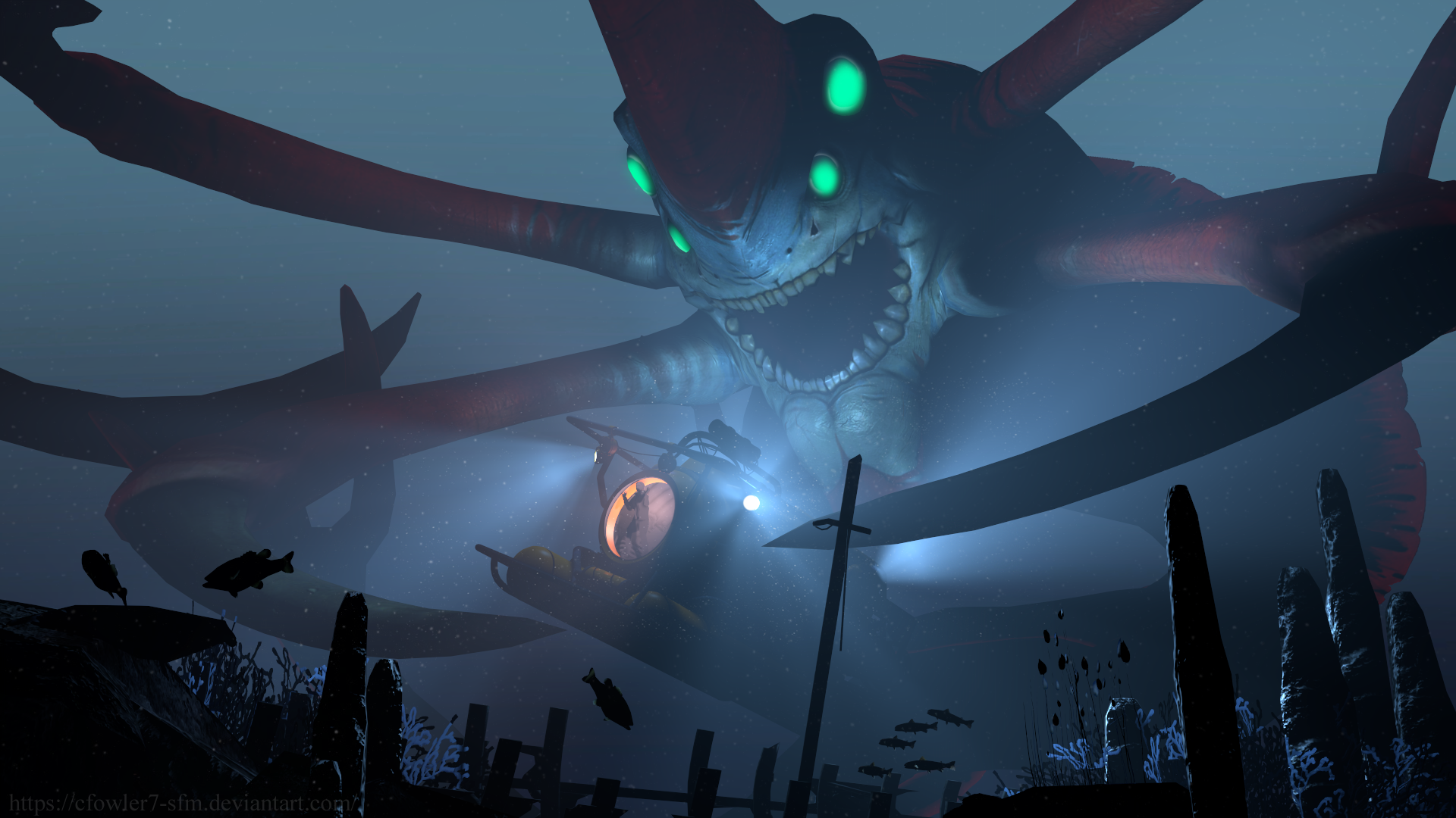 Subnautica Leviathan Wallpapers