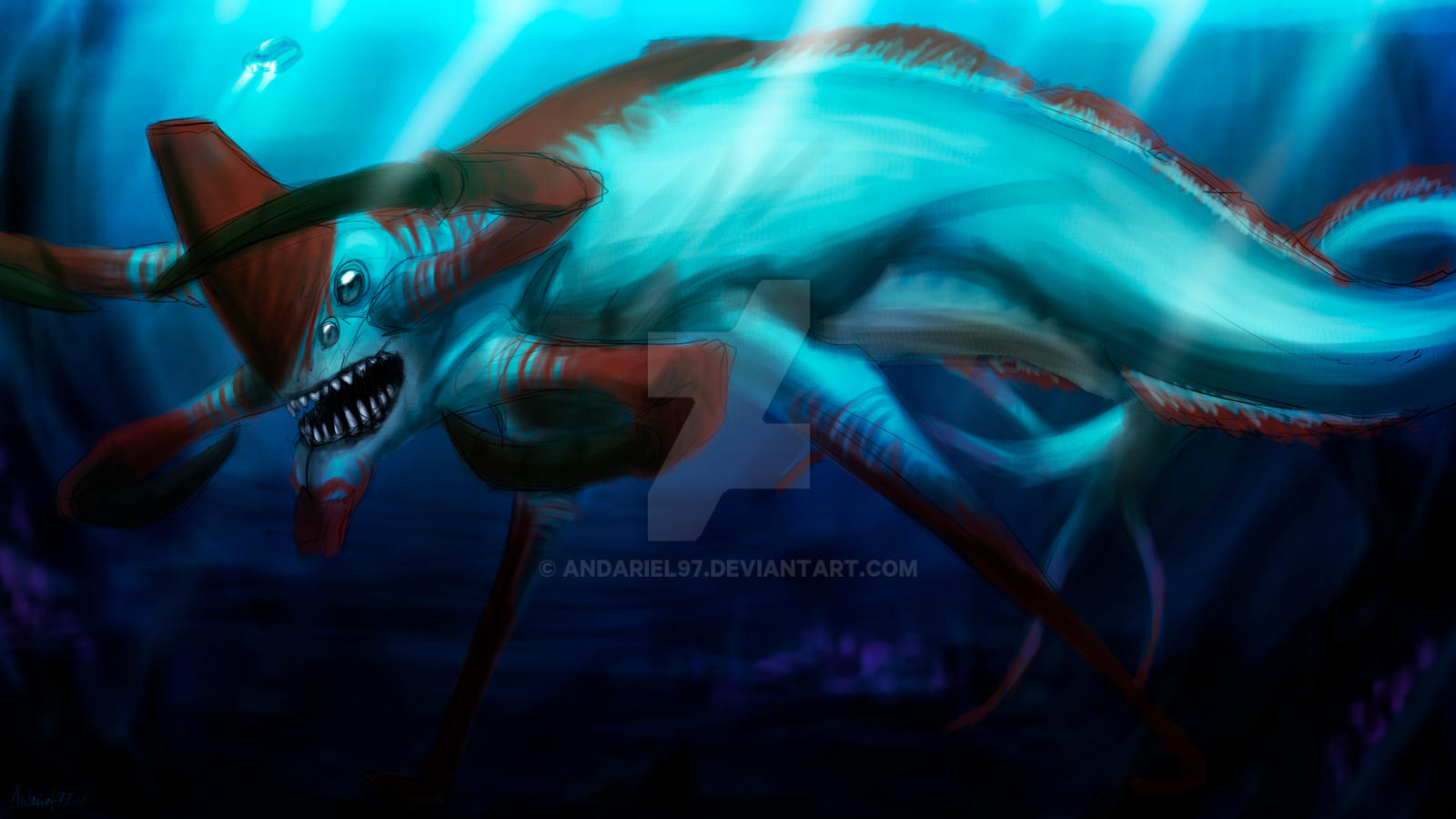 Subnautica Reaper Leviathan Wallpapers