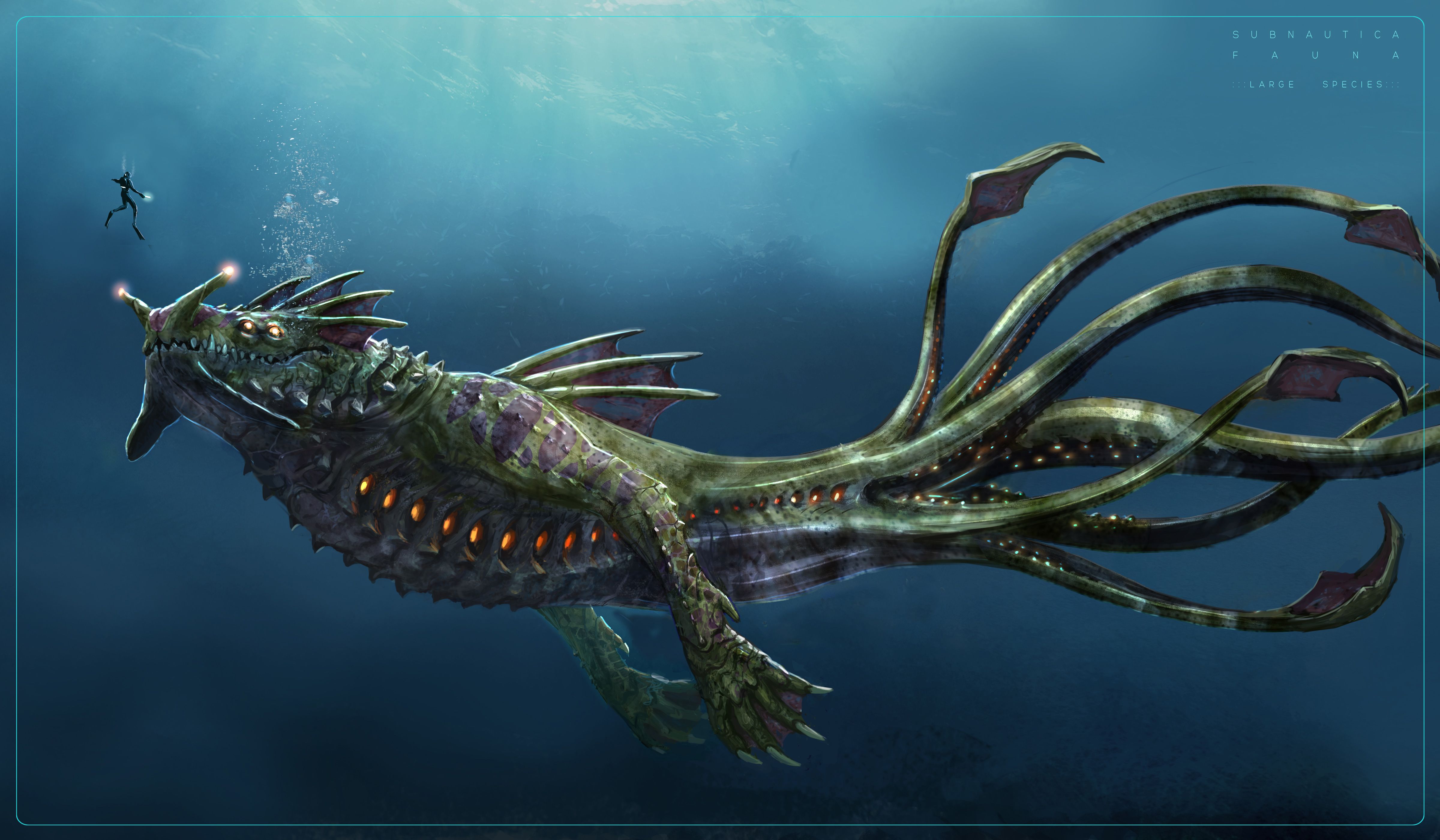 Subnautica Reaper Leviathan Wallpapers