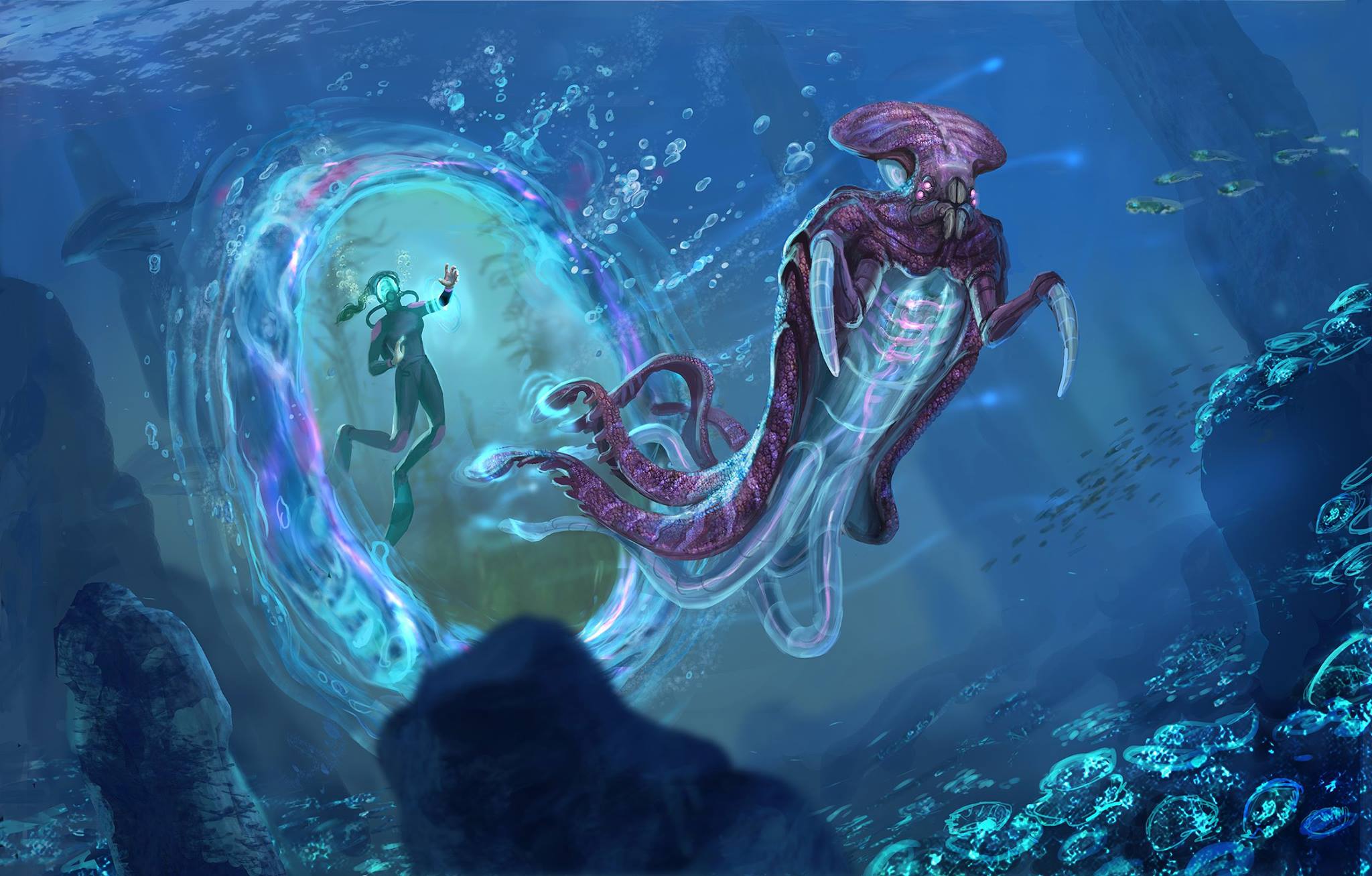 Subnautica Sea Emperor Size Wallpapers