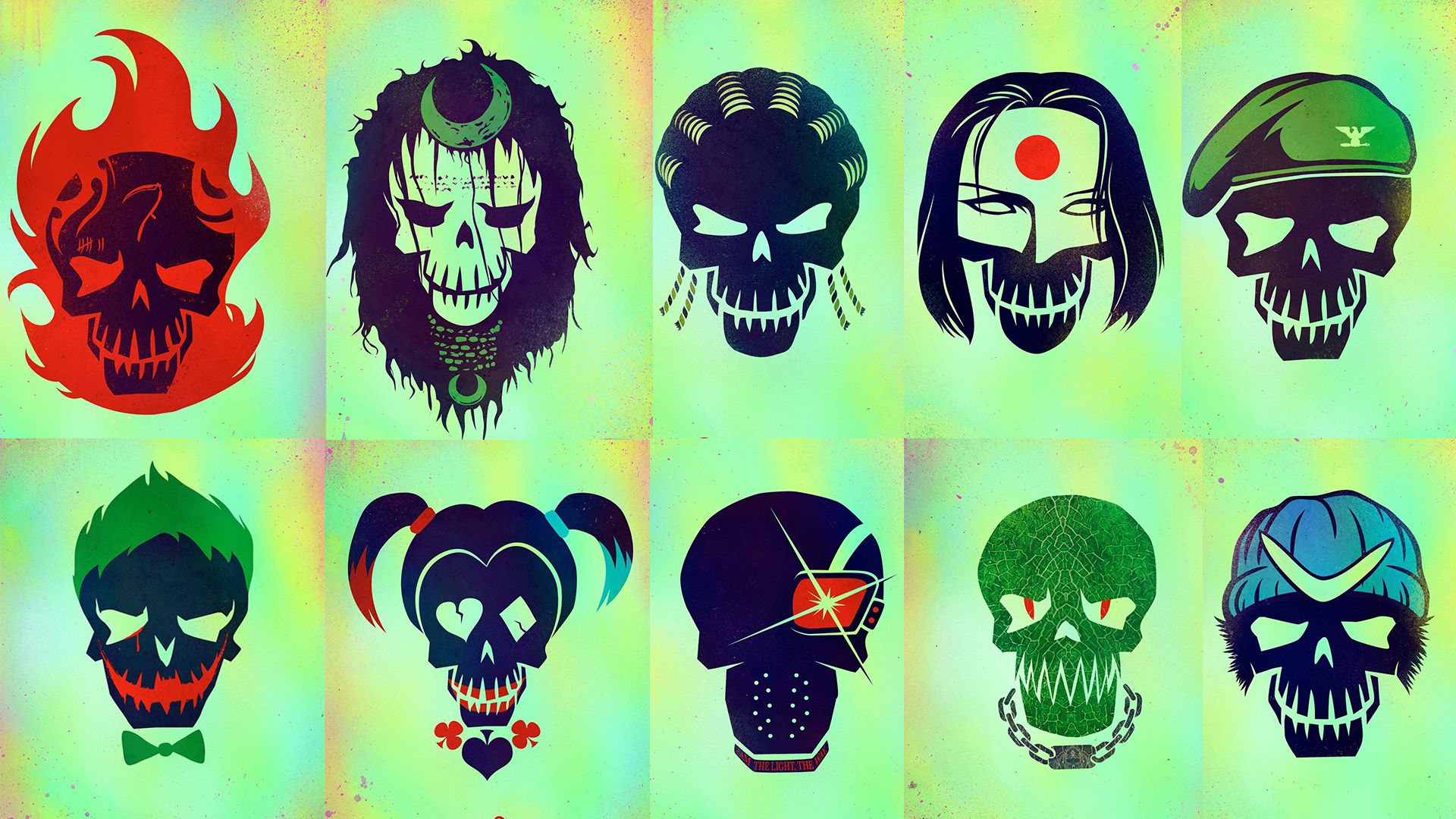 Suicide Squad Logos Wallpapers