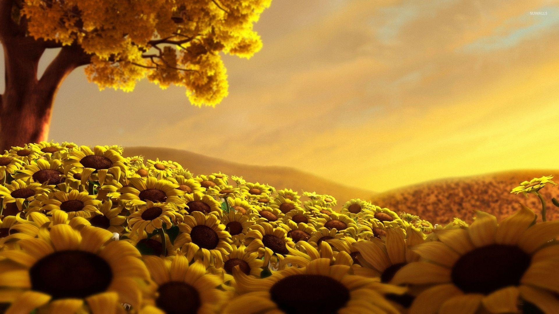 Sunflower Art Wallpapers