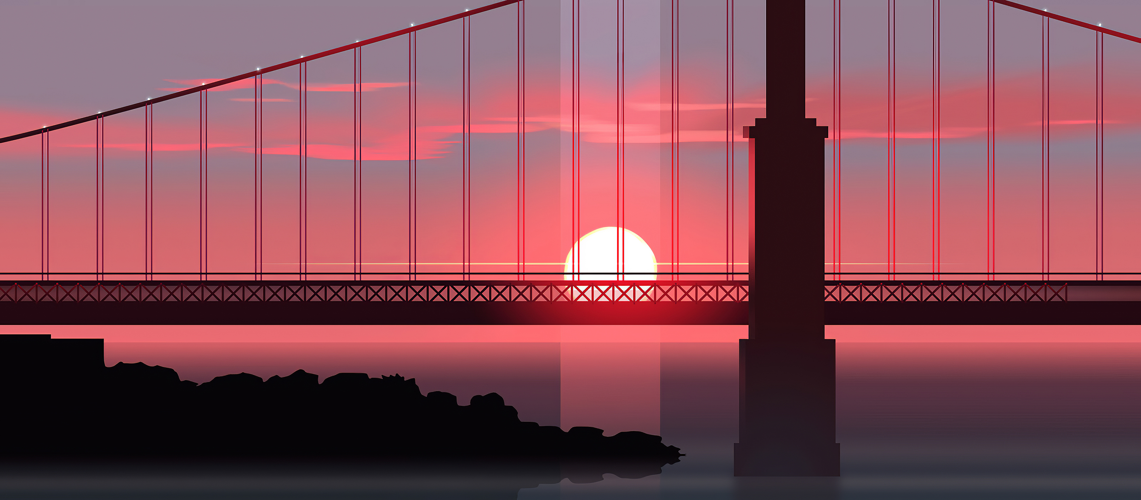 Sunset Bridge Wallpapers