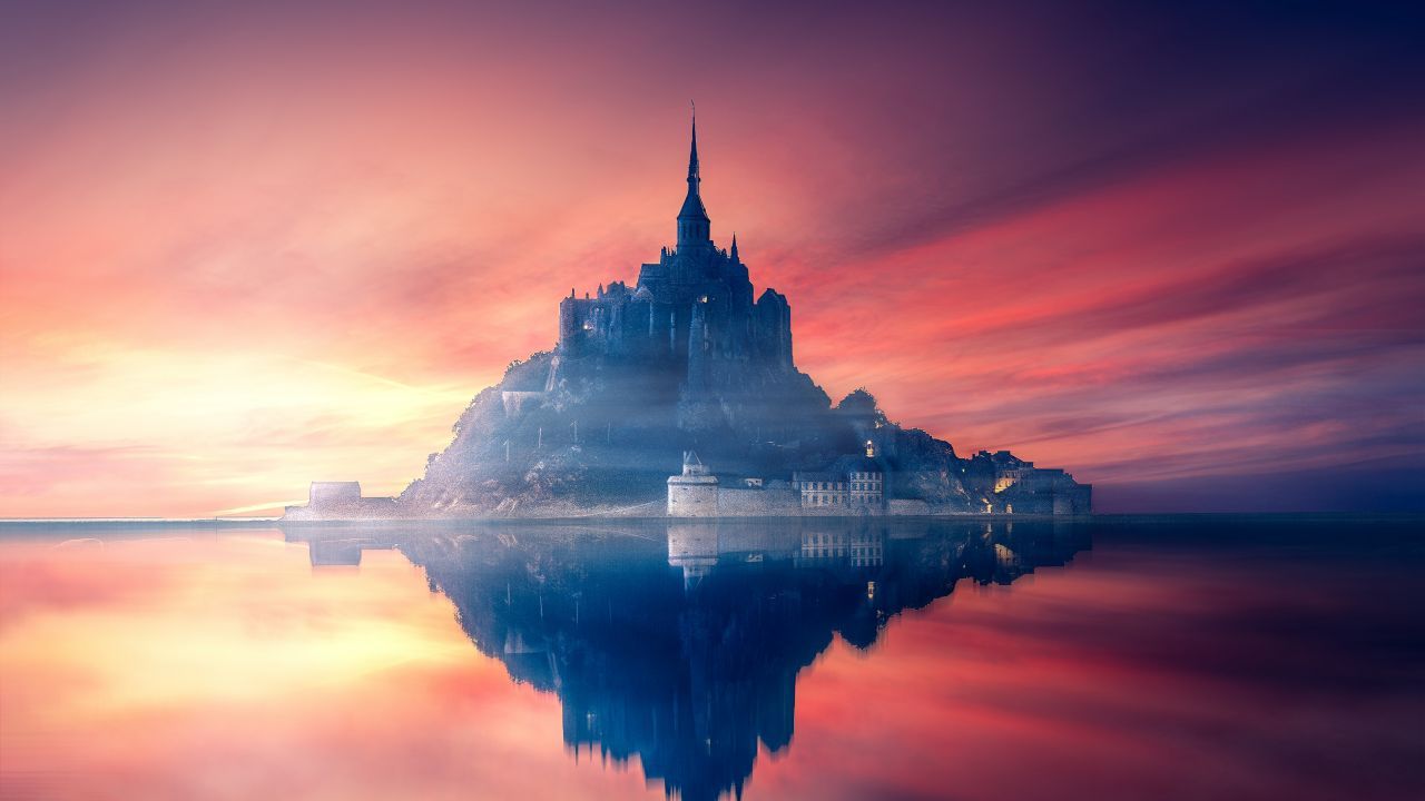 Sunset Castle Wallpapers