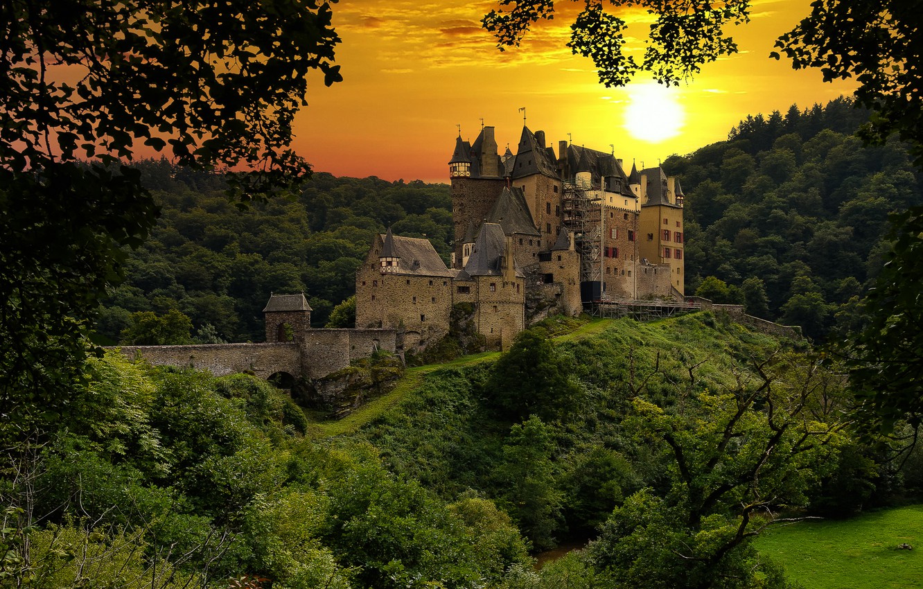 Sunset Castle Wallpapers