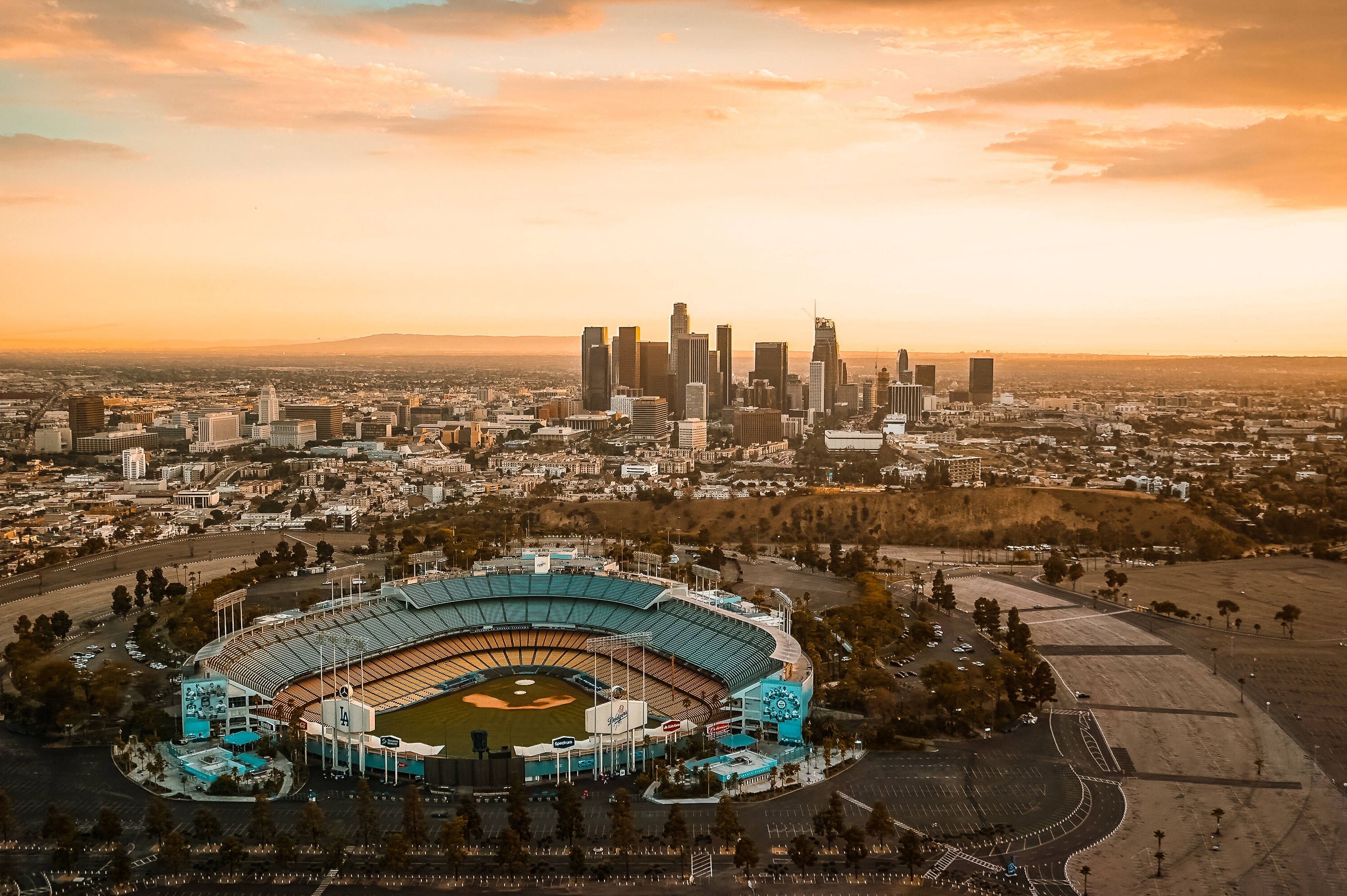 Sunset Dodger Stadium Wallpapers