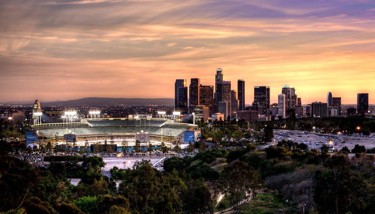 Sunset Dodger Stadium Wallpapers