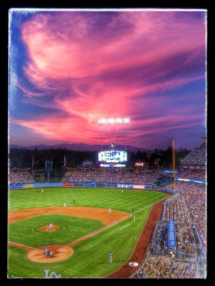 Sunset Dodger Stadium Wallpapers