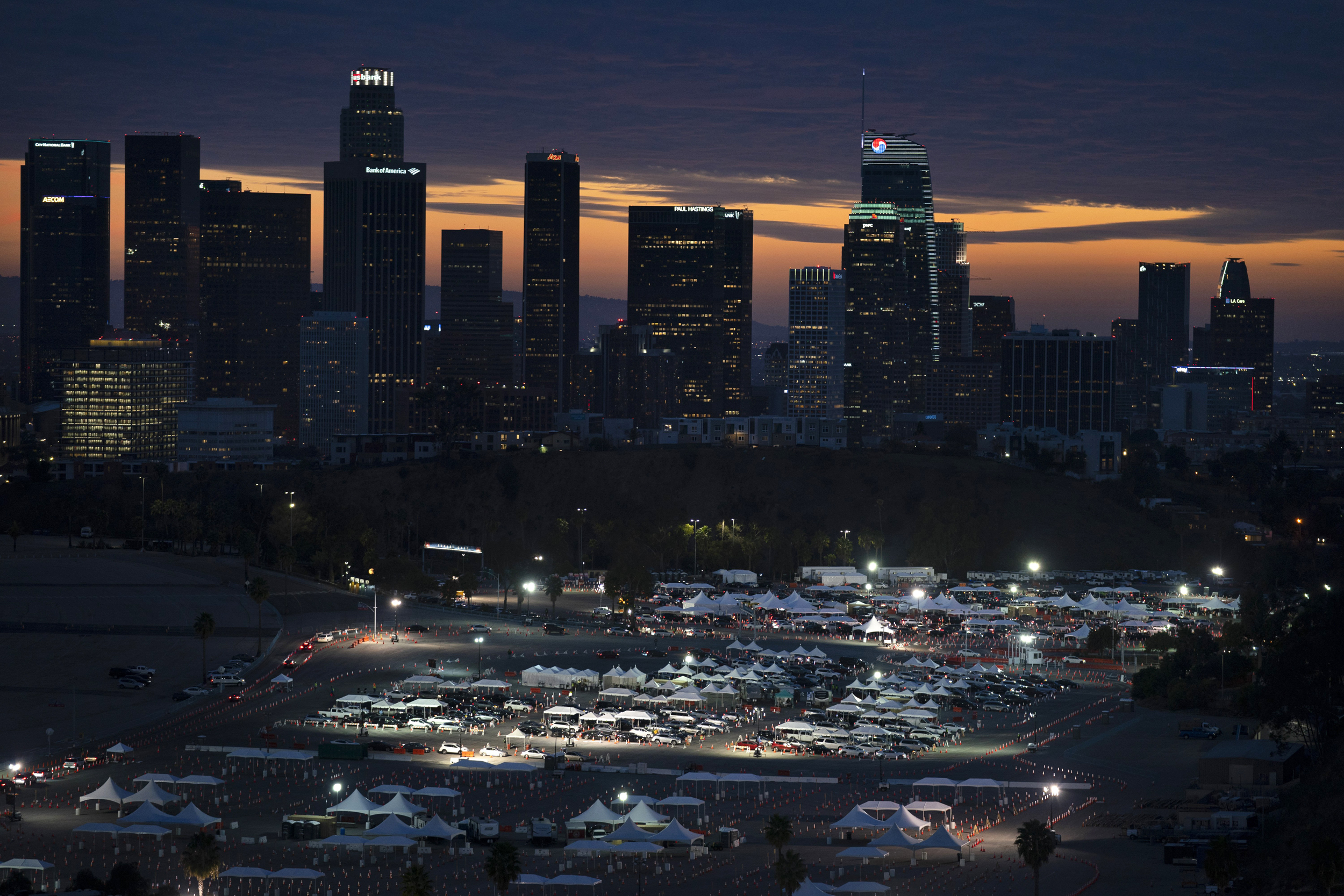 Sunset Dodger Stadium Wallpapers