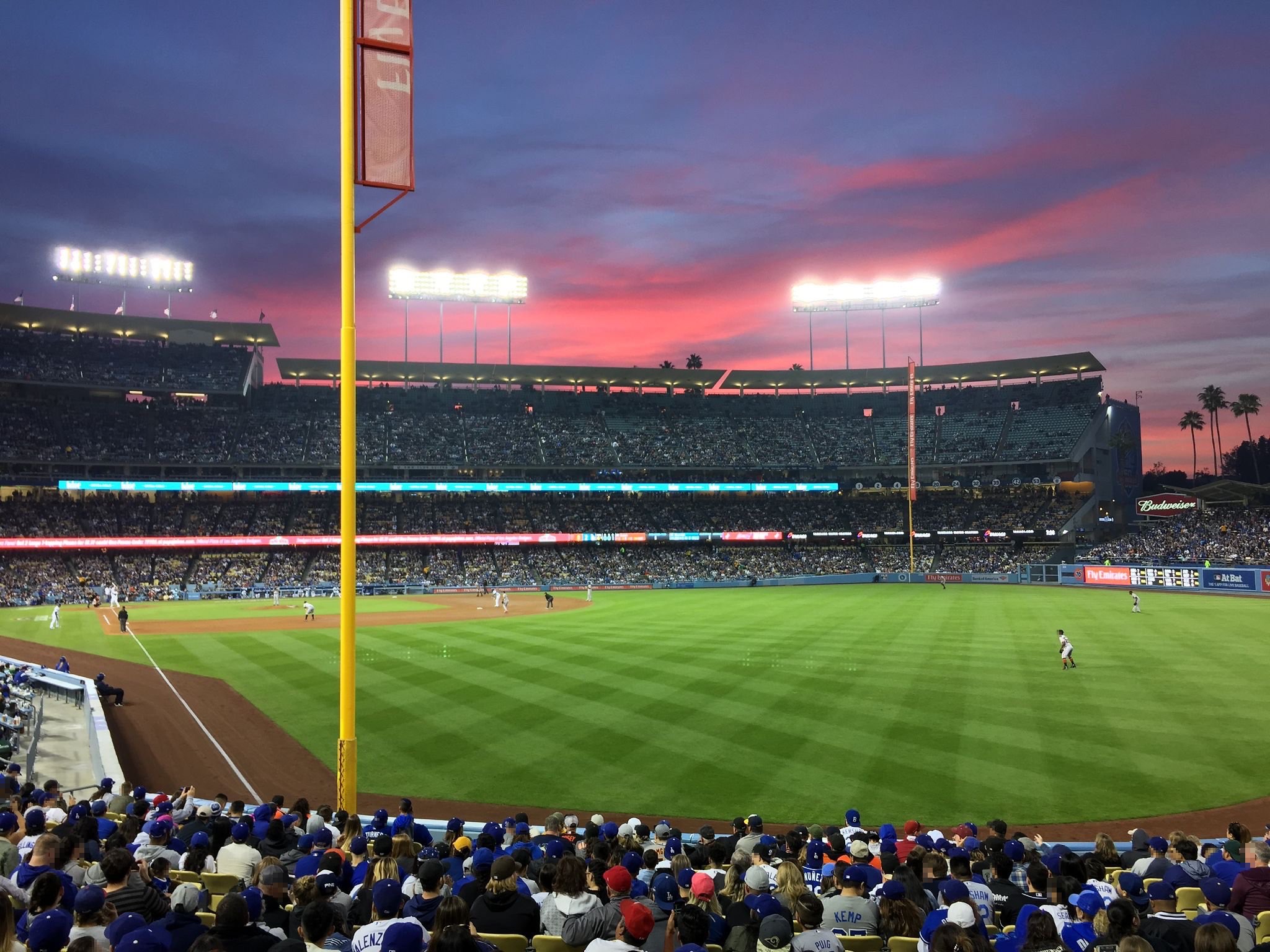 Sunset Dodger Stadium Wallpapers