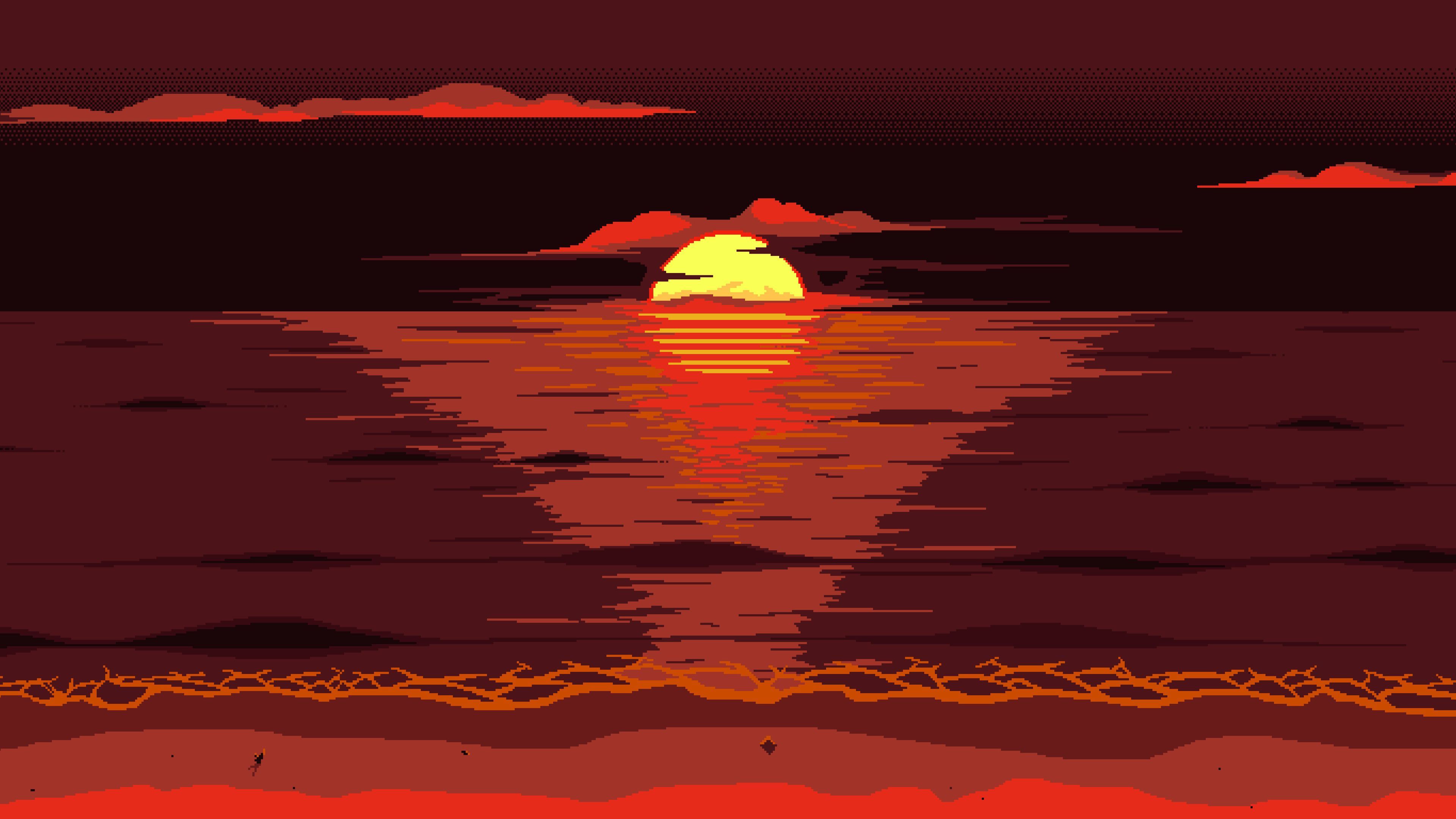 Sunset Pixel Wallpapers