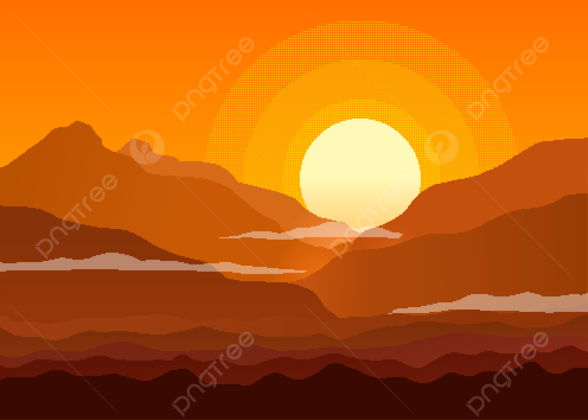 Sunset Pixel Wallpapers