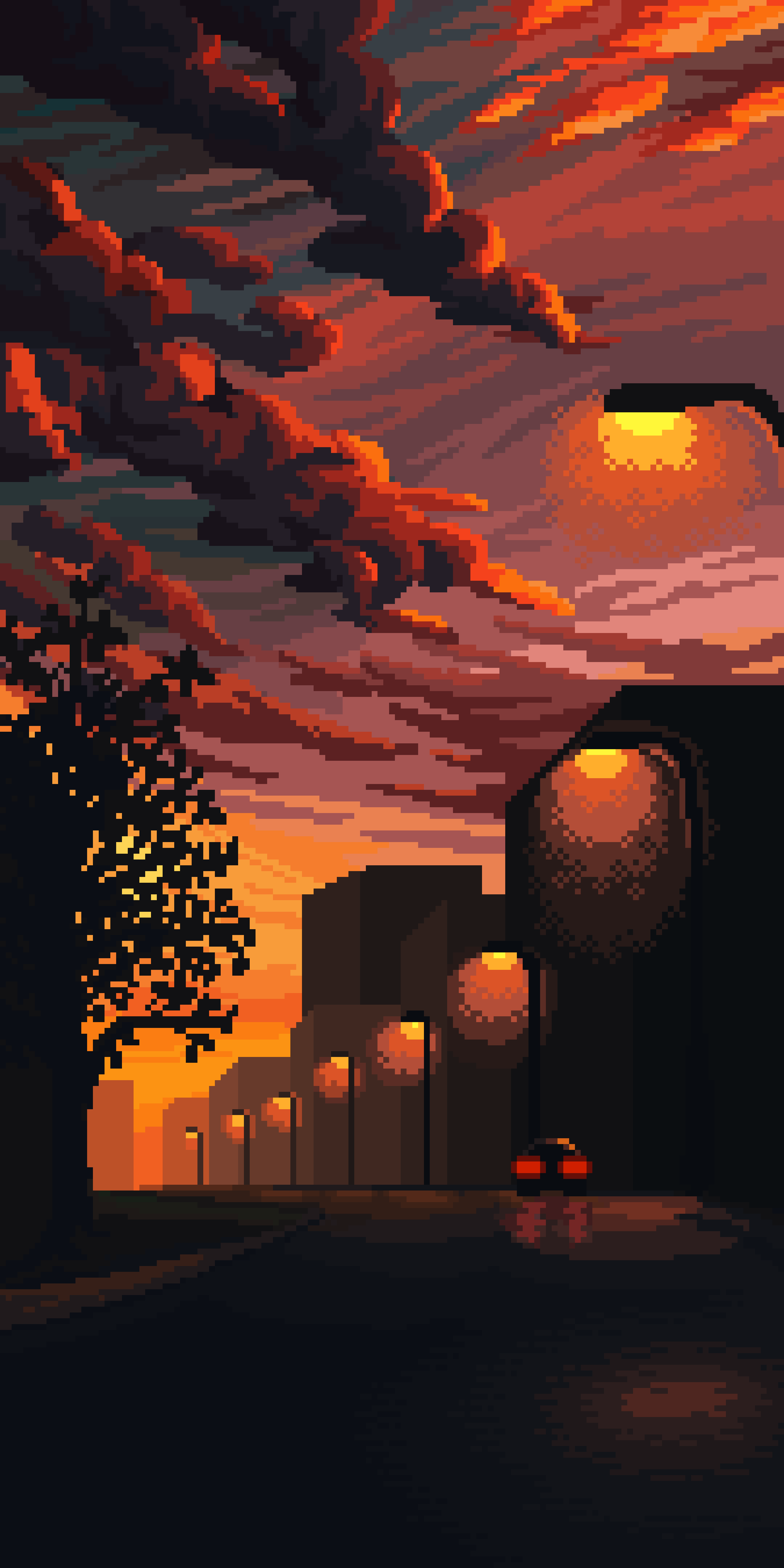 Sunset Pixel Wallpapers