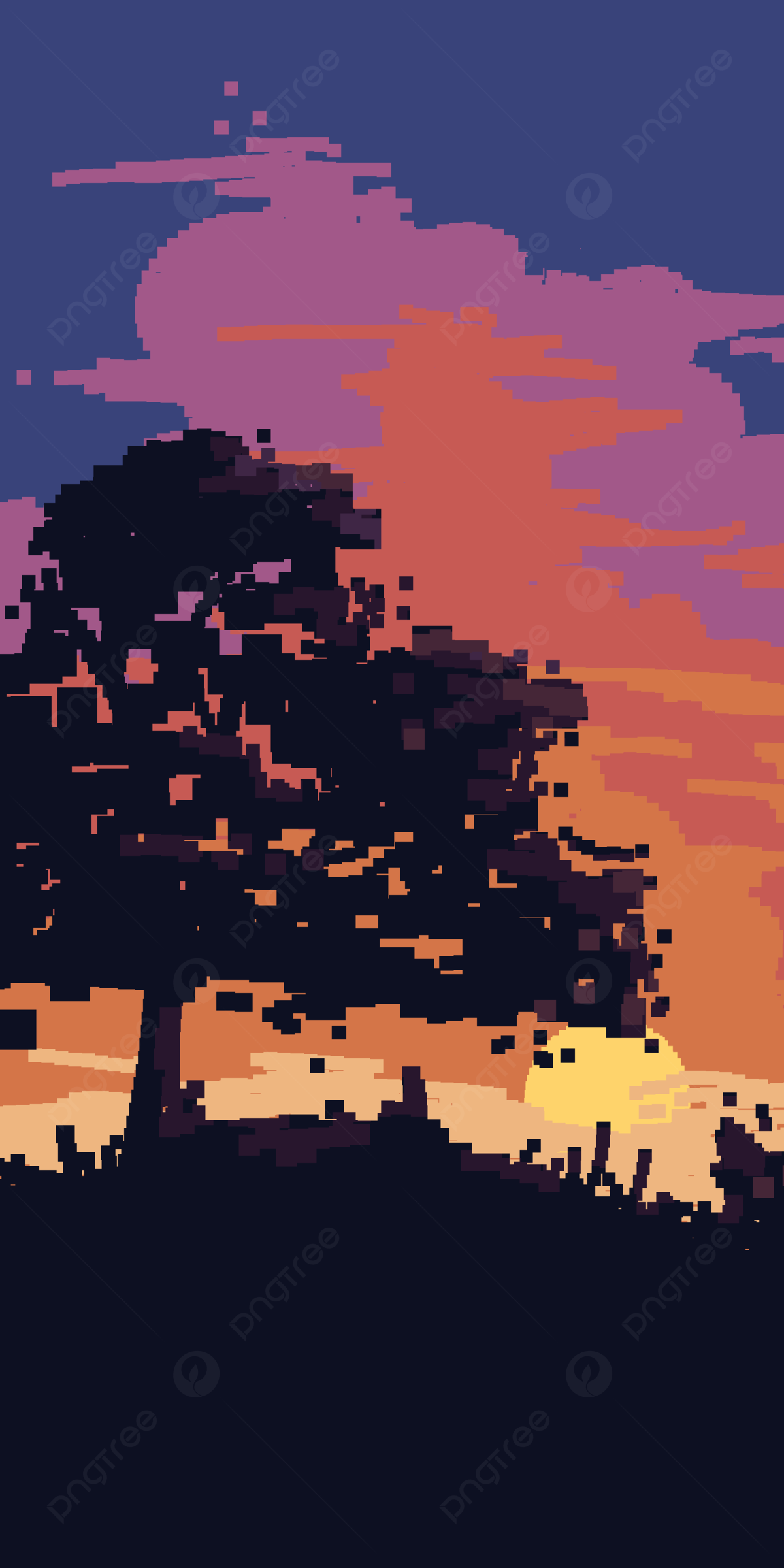 Sunset Pixel Wallpapers