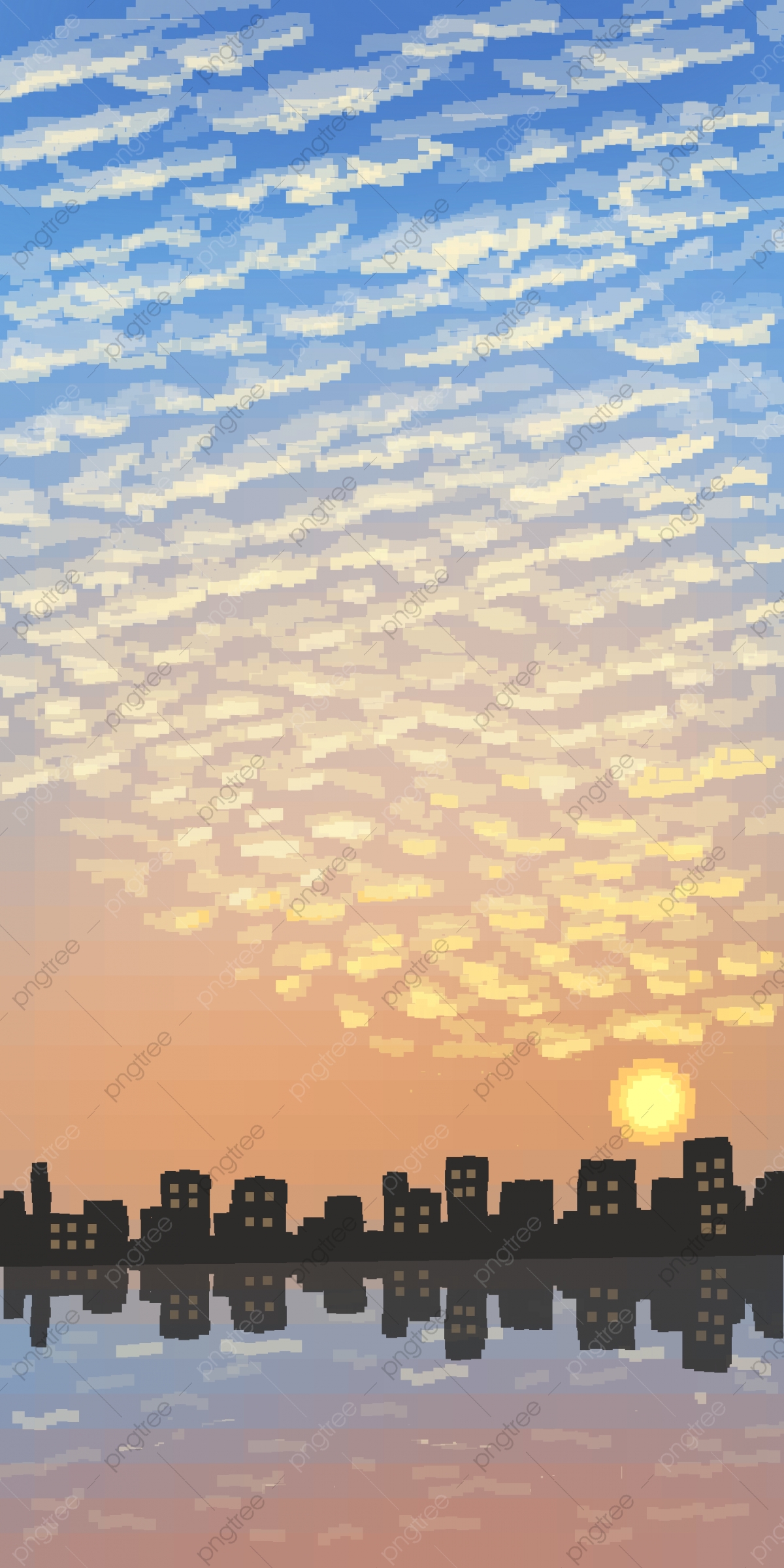 Sunset Pixel Wallpapers