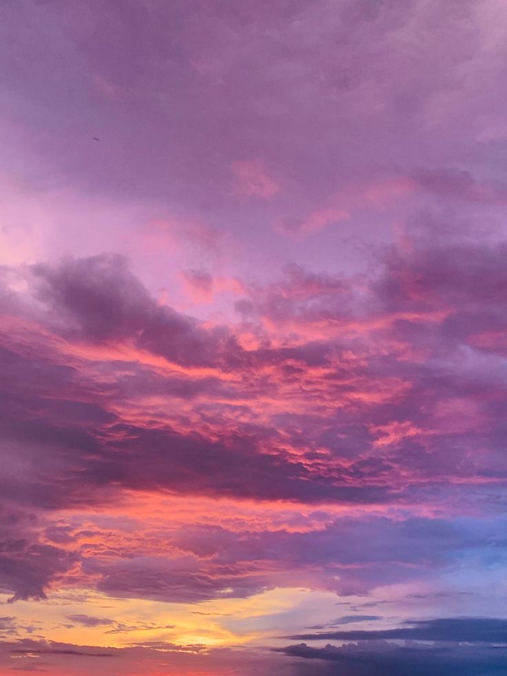 Sunset Purple Clouds Wallpapers