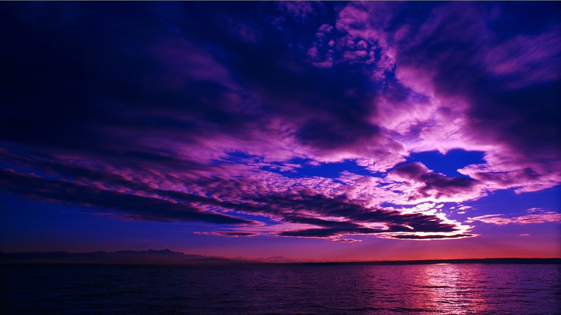 Sunset Purple Clouds Wallpapers