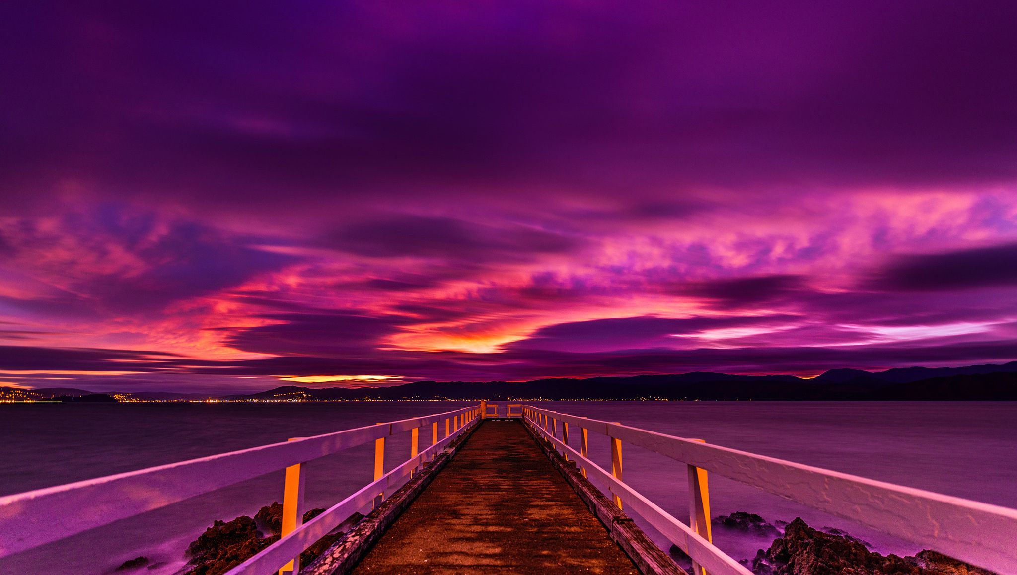 Sunset Purple Clouds Wallpapers