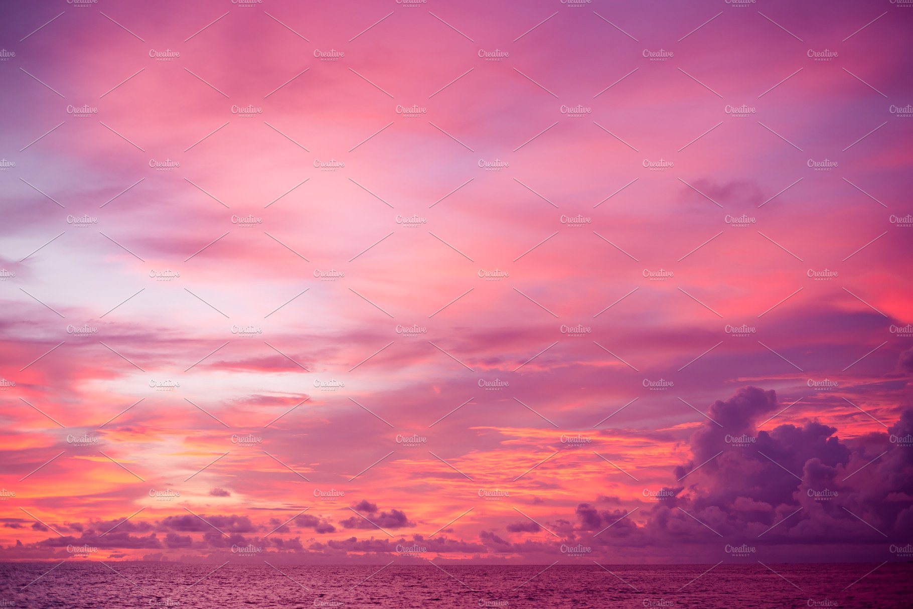 Sunset Purple Clouds Wallpapers