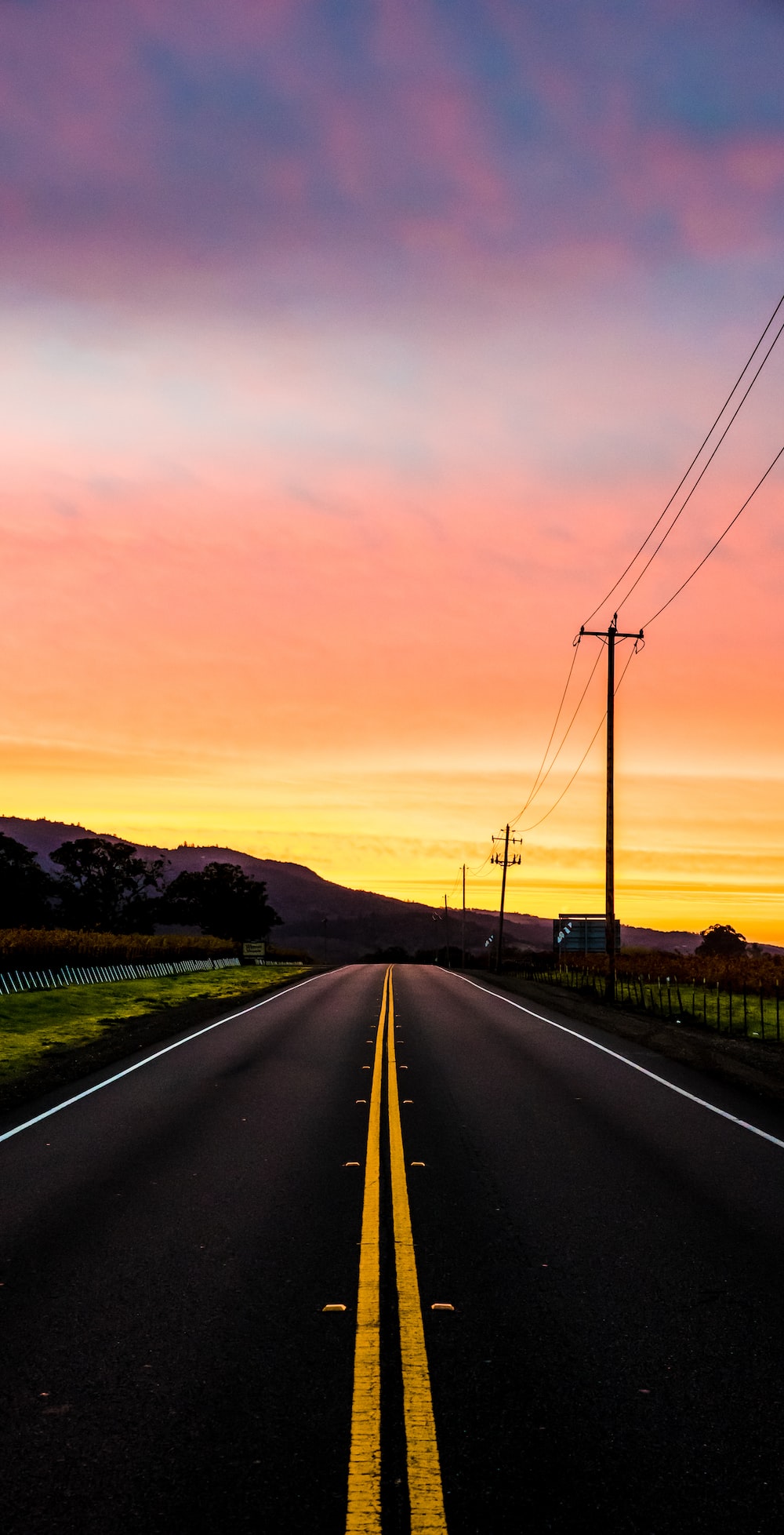 Sunset Road Wallpapers