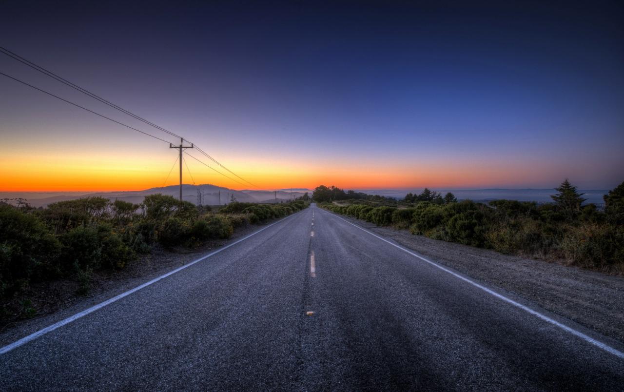 Sunset Road Wallpapers