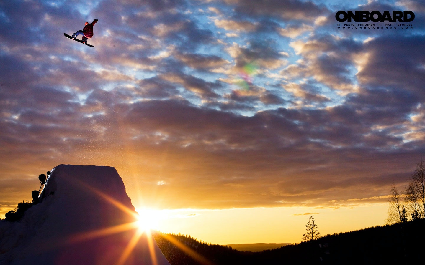 Sunset Snowboarding Wallpapers