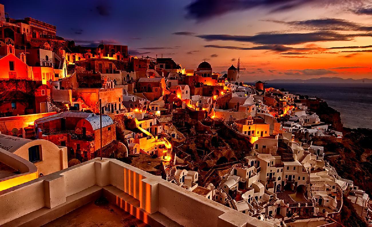 Sunset Santorini Wallpapers