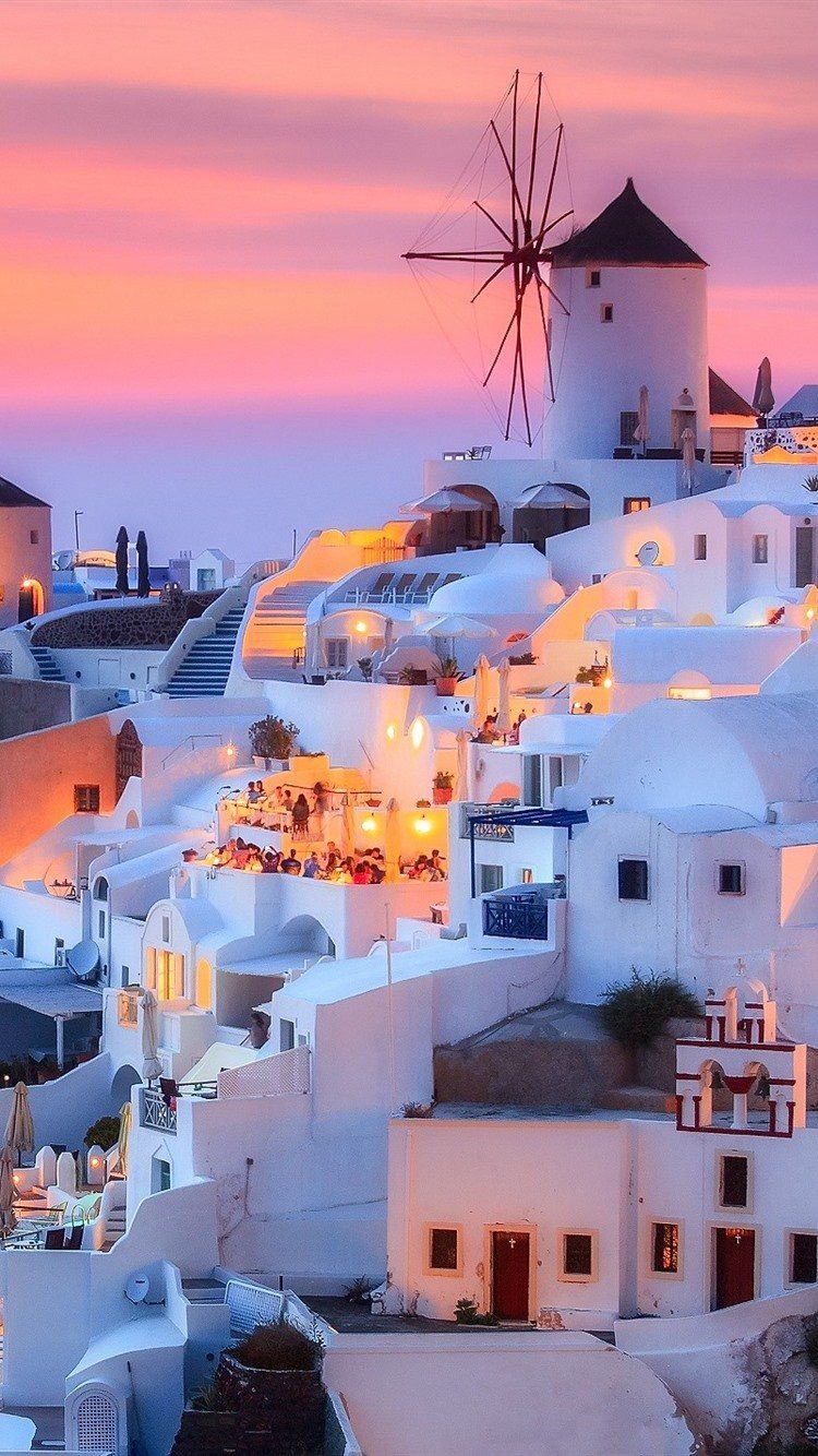 Sunset Santorini Wallpapers