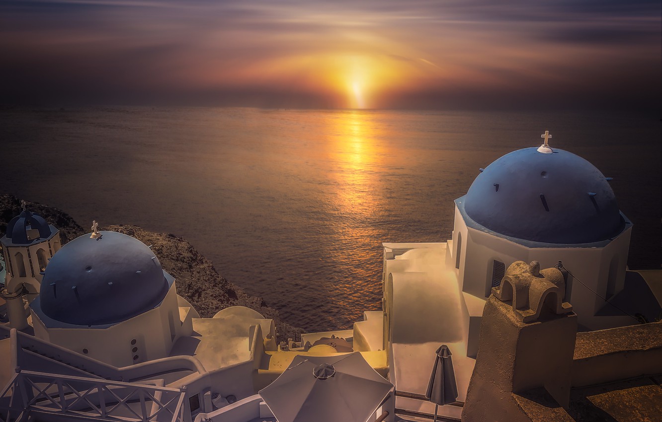 Sunset Santorini Wallpapers