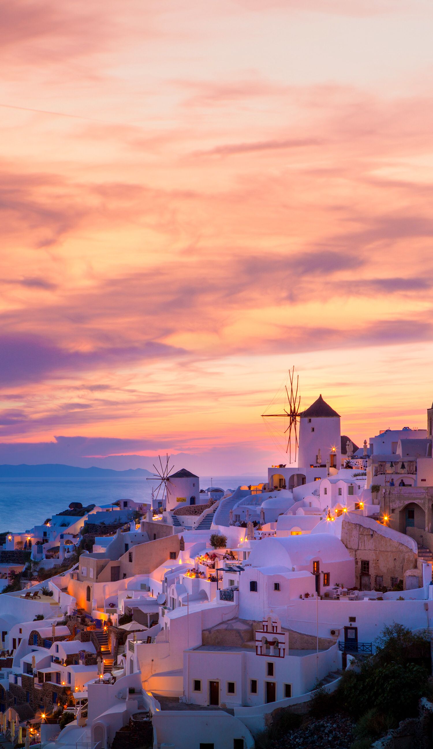 Sunset Santorini Wallpapers