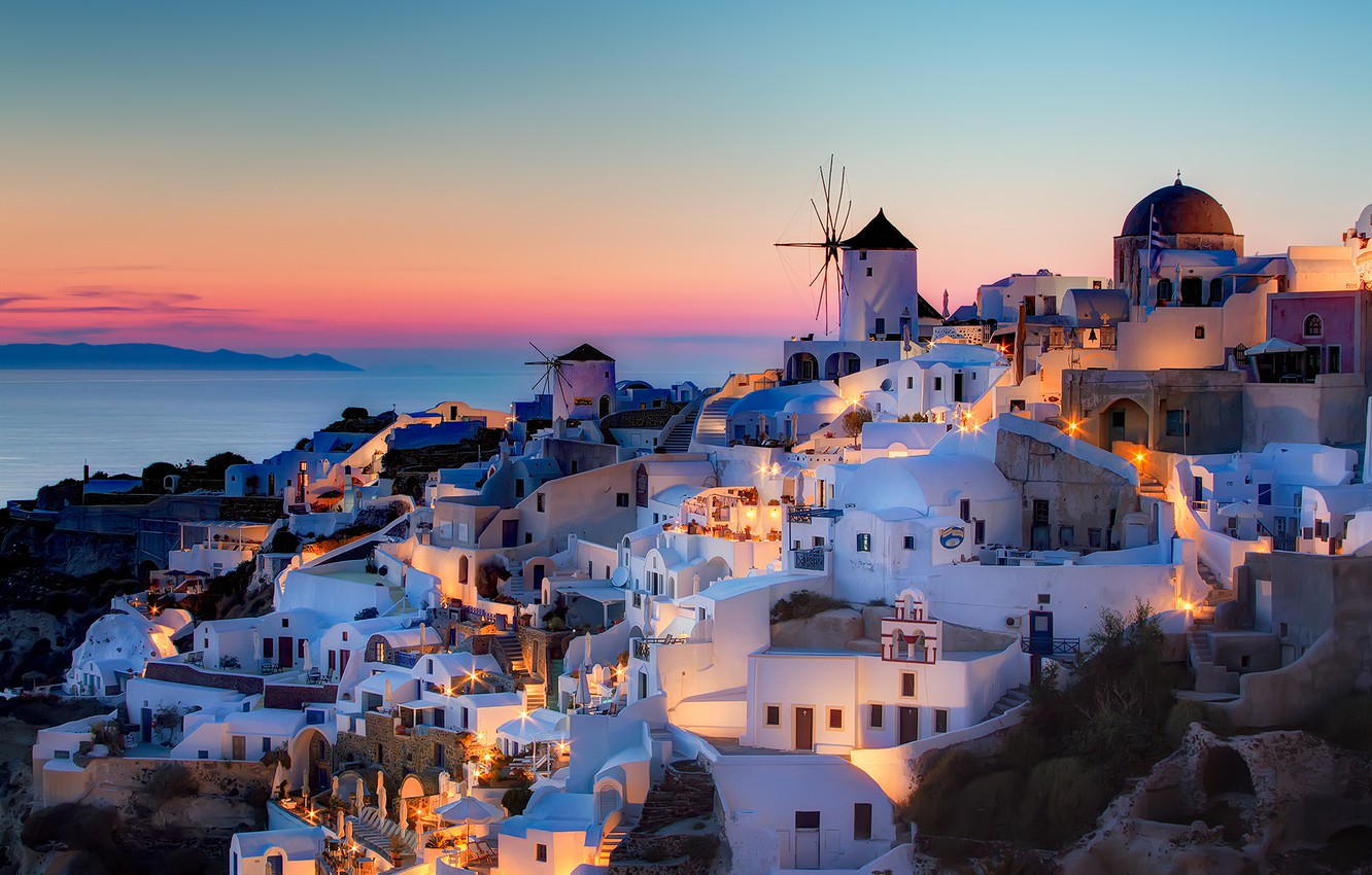 Sunset Santorini Wallpapers