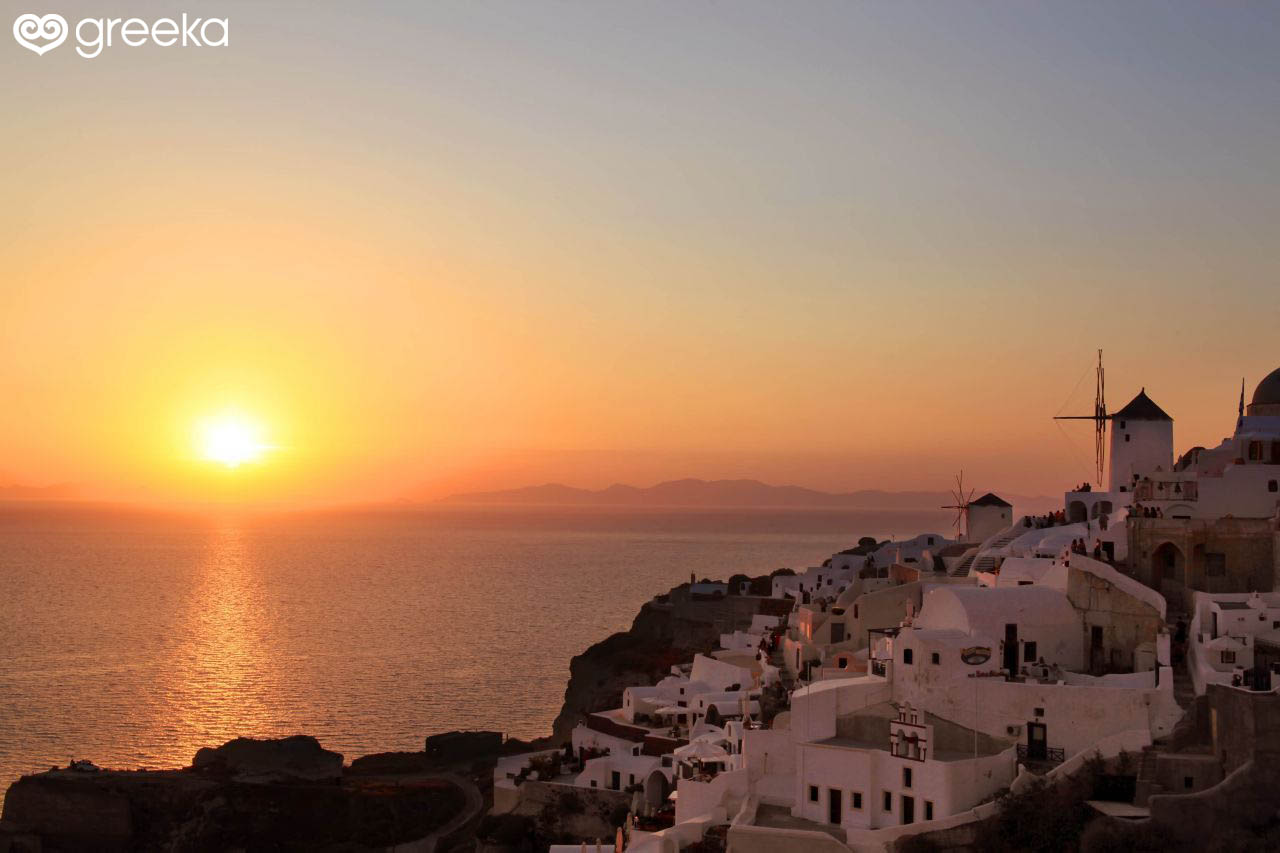 Sunset Santorini Wallpapers