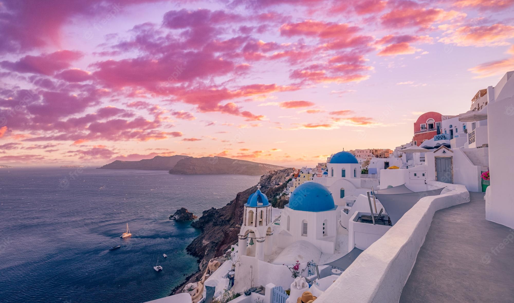 Sunset Santorini Wallpapers